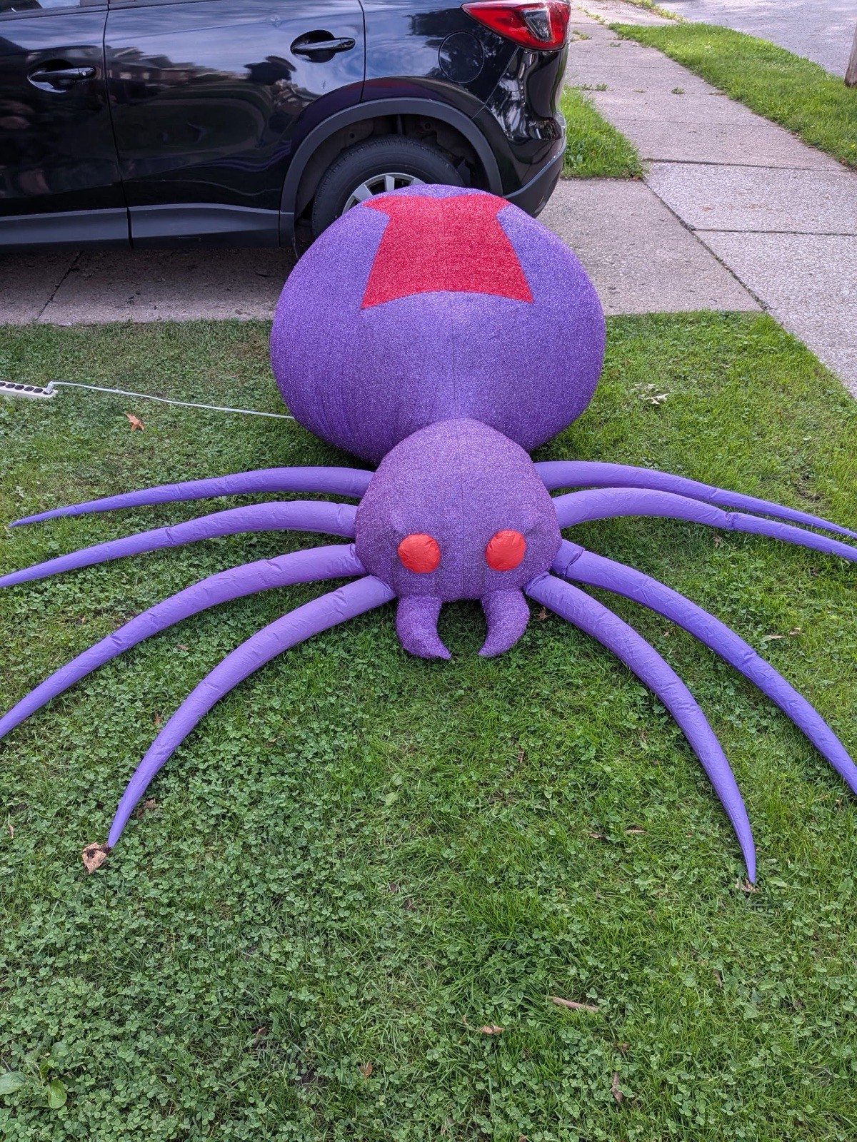 Gemmy Airblown Inflatable Purple Spider 0137666 Halloween Decoration 8.5' Works