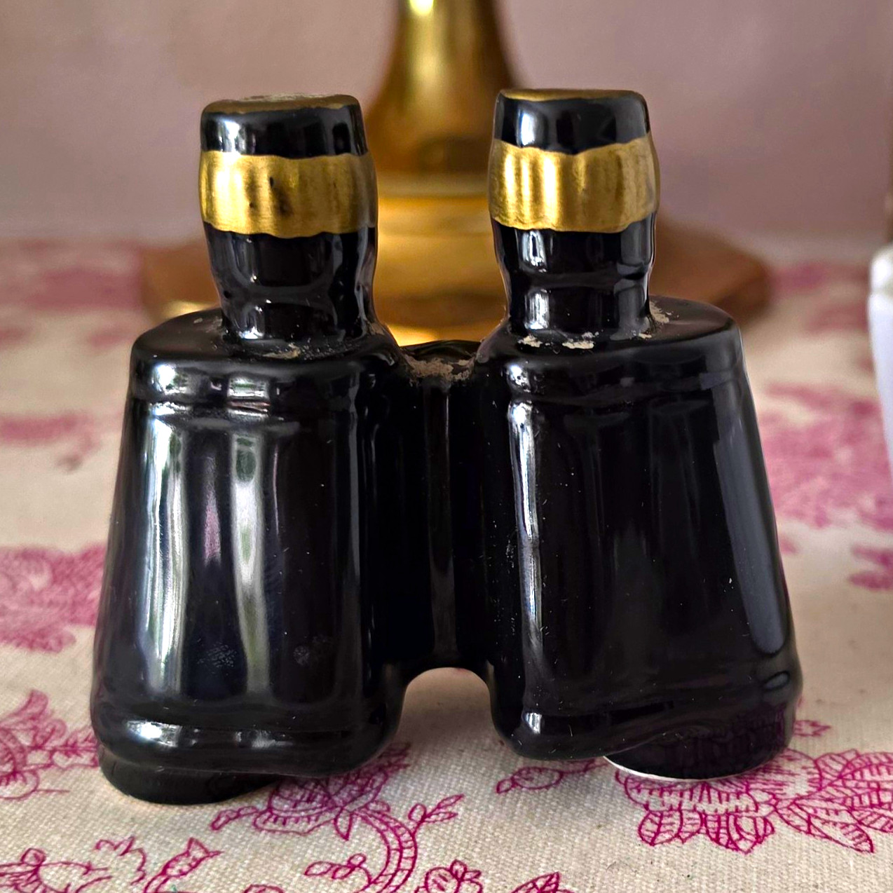 Vintage 1990s Five and Dime, Inc Ceramic Binoculars Salt Pepper Shaker