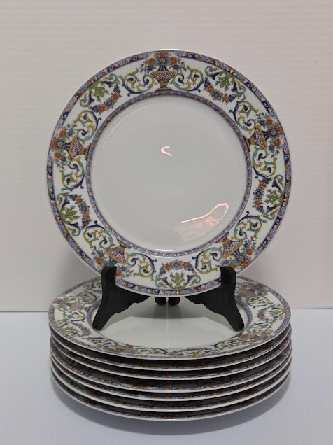 Set of 8 Royal Limoges Medicis 10.25\