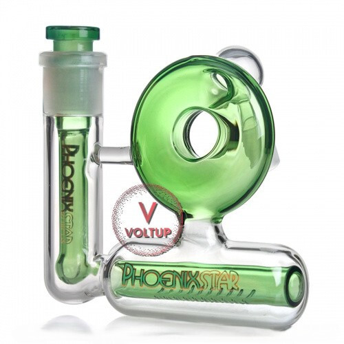 Phoenix Star Ash Catcher With Downstem & Inline Perc 14MM 45 Degree(Blue)