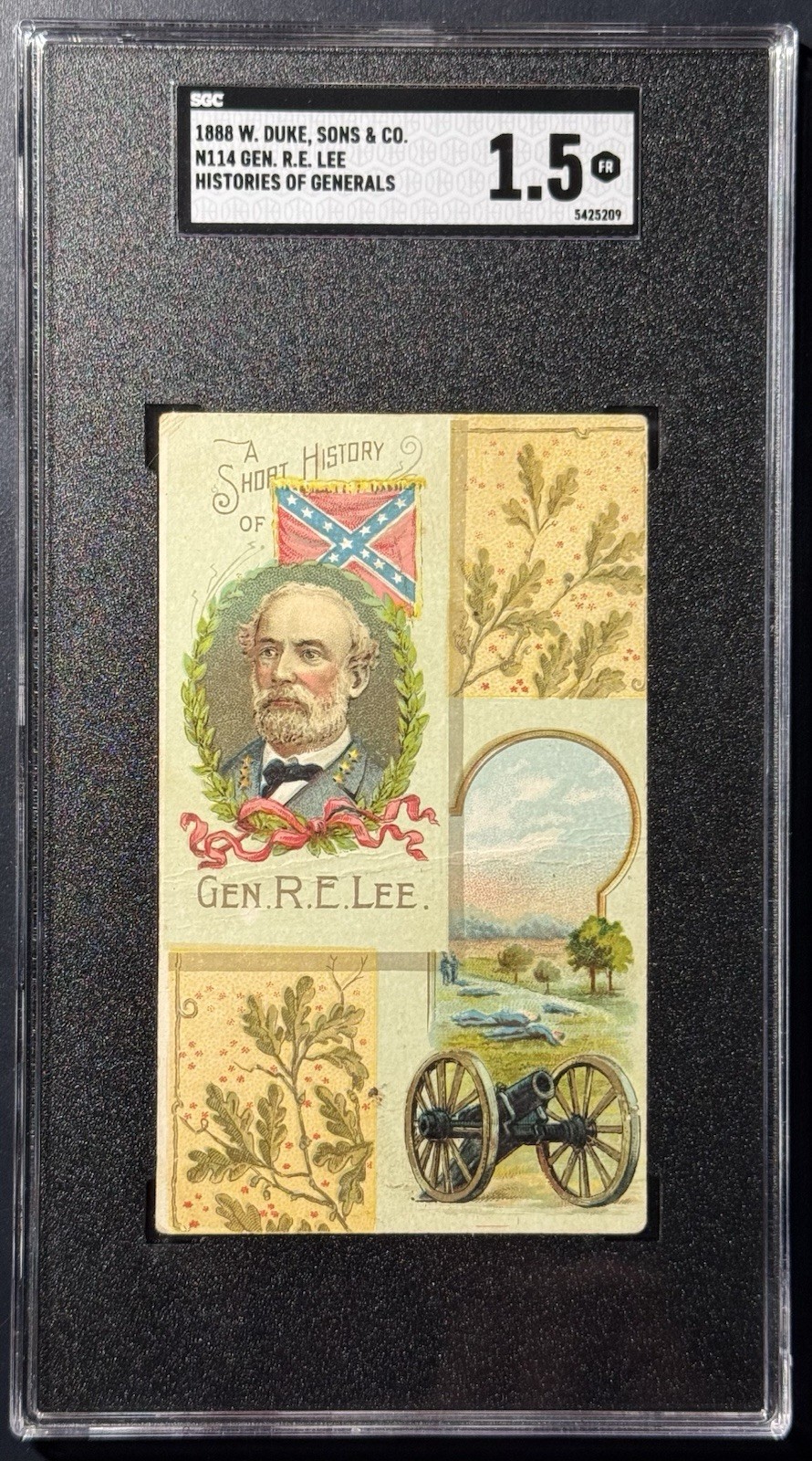 1888 N114 Duke - Civil War - General Robert E. Lee SGC 1.5 Super Low Pop