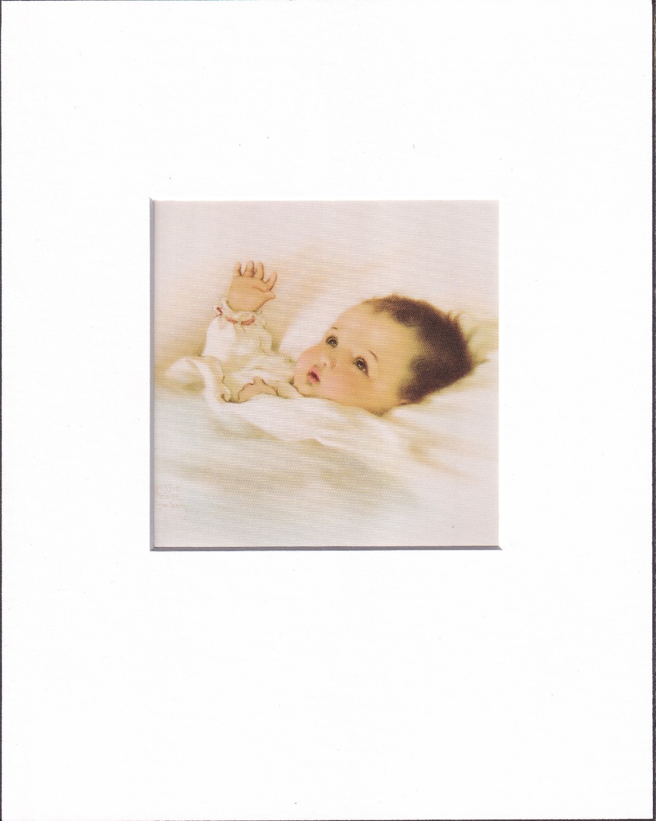 8X10 Matted Print Picture Children Art, Bessie Pease Gutmann: Awakening, 1918 8X10 Matted Print Picture Children Art, Bessie Pease Gutmann: Awakening, 1918