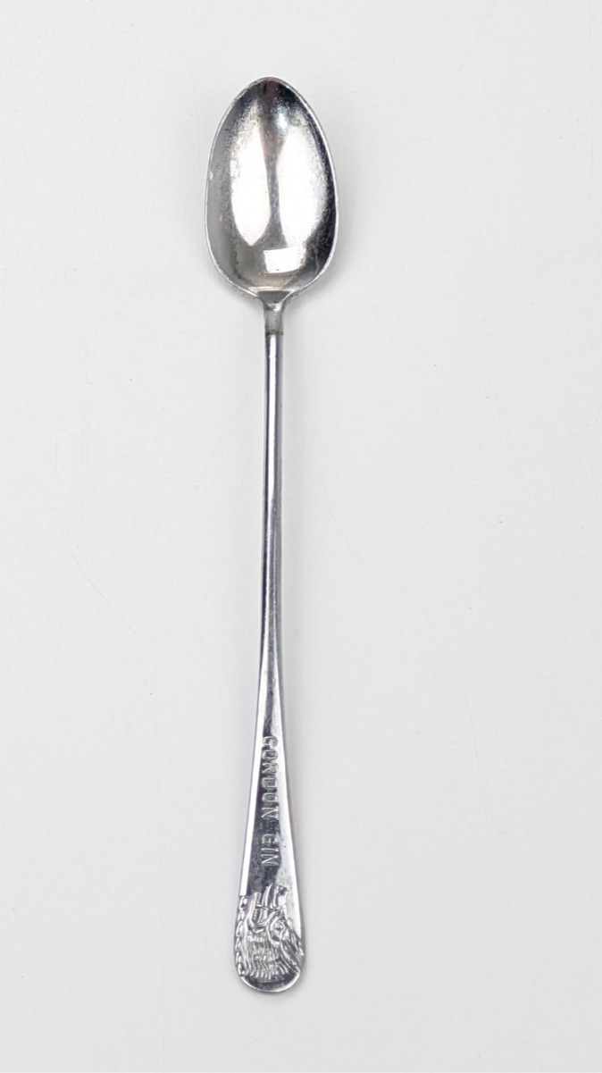 Vintage 1930s Gordon\'s Gin Advertising Bar Spoon Boar\'s Head Silverplate 8\