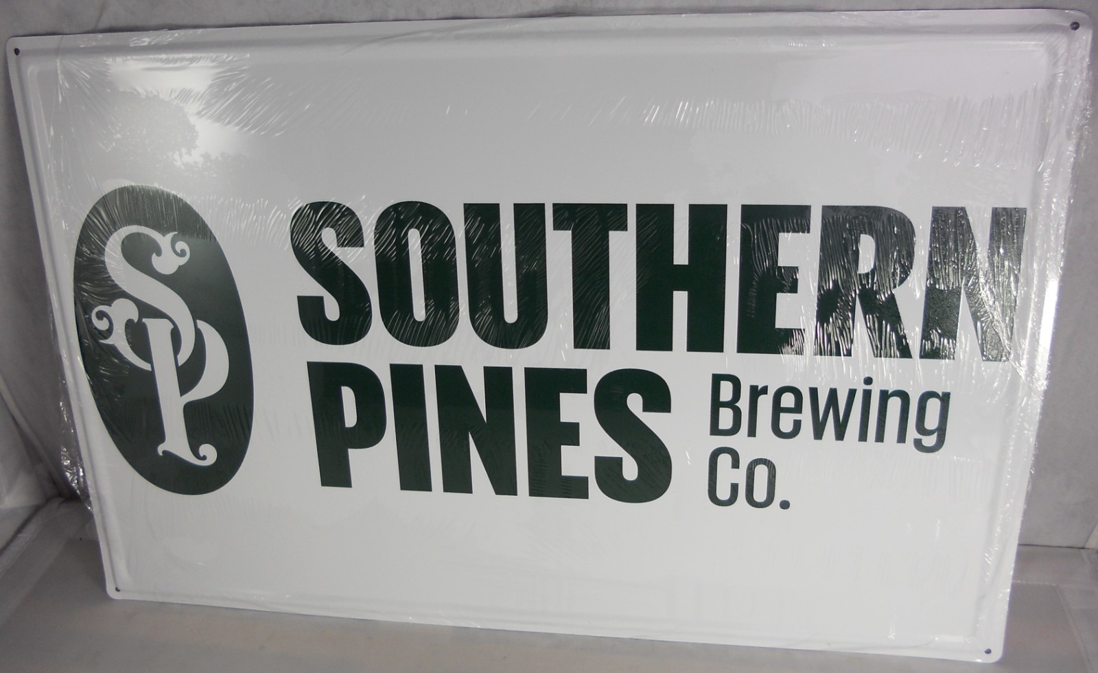 Southern Pines Brewing Co. NC Tin Tacker Brewery Aluminum Sign 11.5x18
