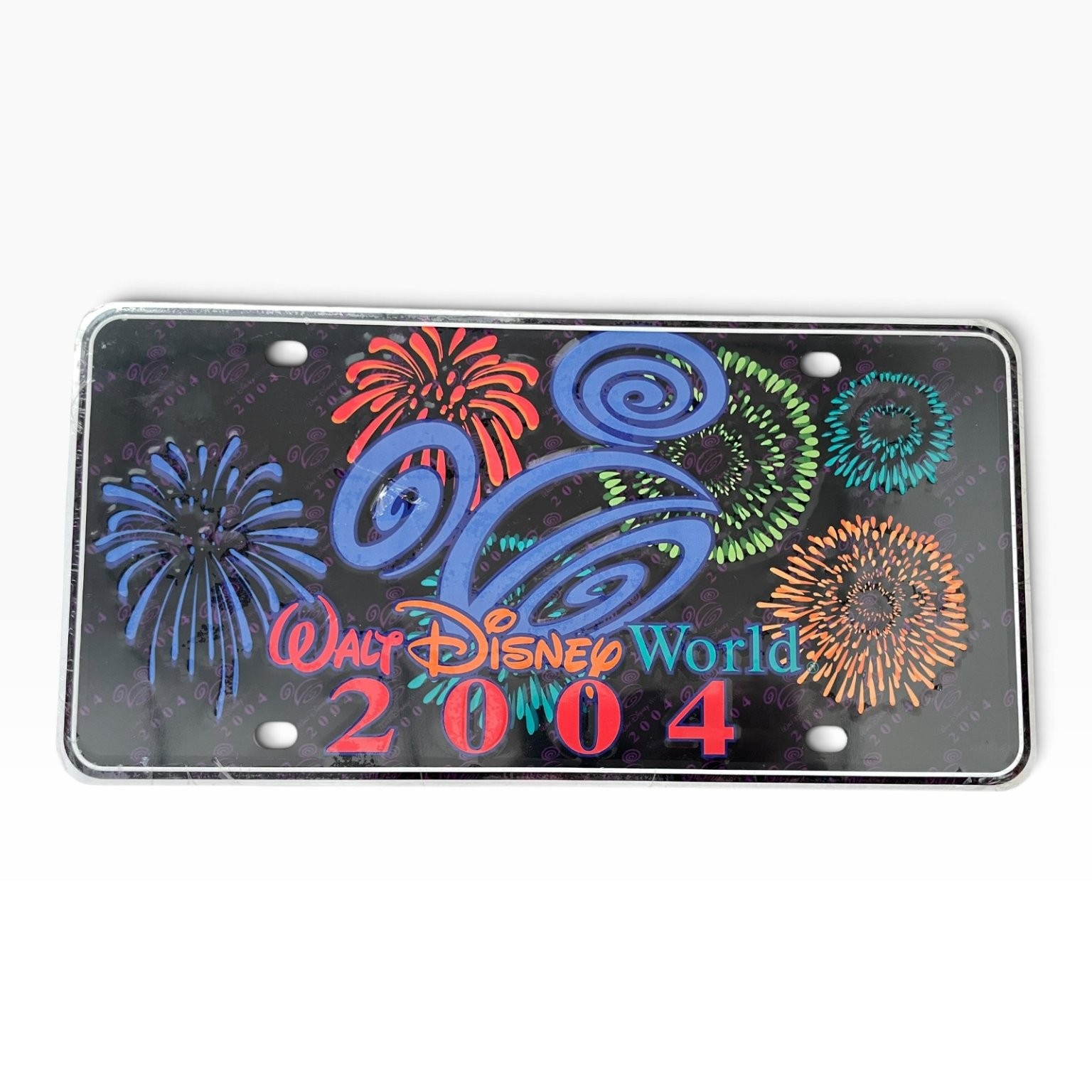 Walt Disney World 2004 Fireworks Souvenir Mini License Plate Decor