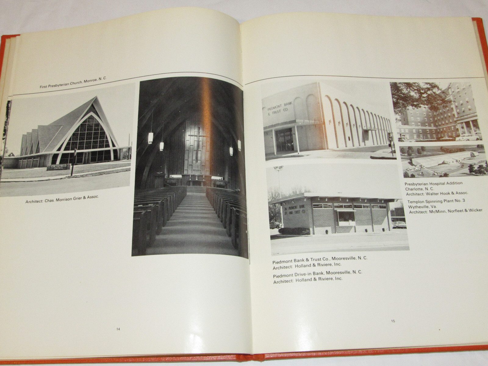 VTG 1960s NORTH CAROLINA BUILDERS BOOK KENAN STADIUM/DAVIDSON COLLEGE/MITCHELL+