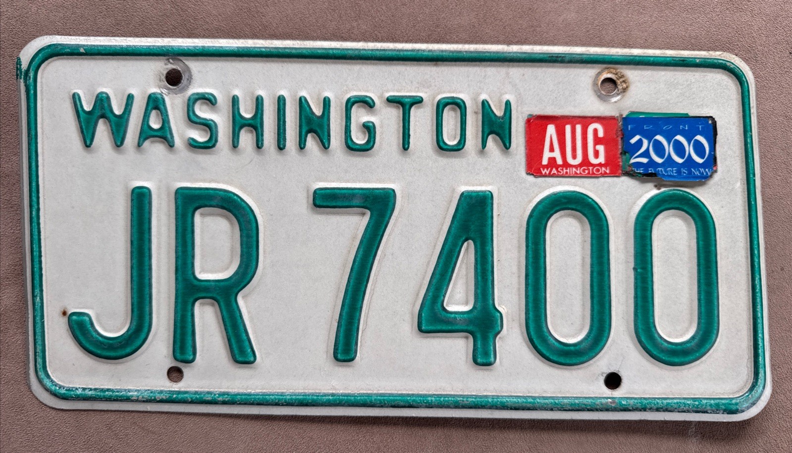 Vintage Truck Washington License Plate (1968 - 1982) JR 7400