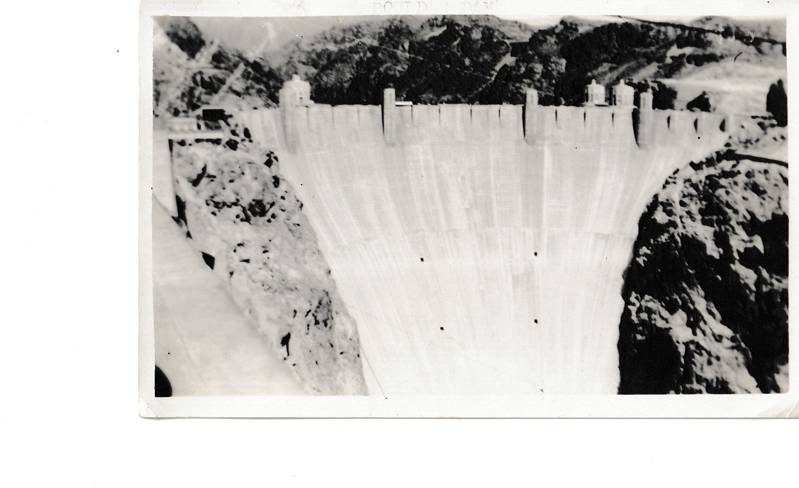 1937 Boulder Dam Hoover Dam Real Photo Original Vintage Photograph Nevada