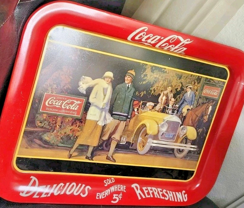 Vintage 1987 Coke Coca-Cola Tray \
