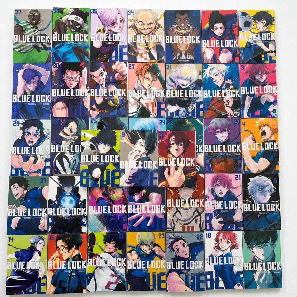 Blue Lock Manga Vol. 1-39 (Full Set) English Version Comic Series - DHL Express Blue Lock Manga Vol. 1-39 (Full Set) English Version Comic Series - DHL Express