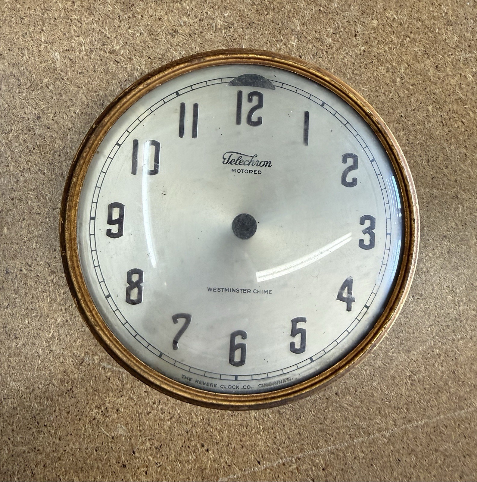 Vintage TELECHRON B 3 M16 CLOCK Electric Face raised Letters, Dome Glass Cover Vintage TELECHRON B 3 M16 CLOCK Electric Face raised Letters, Dome Glass Cover
