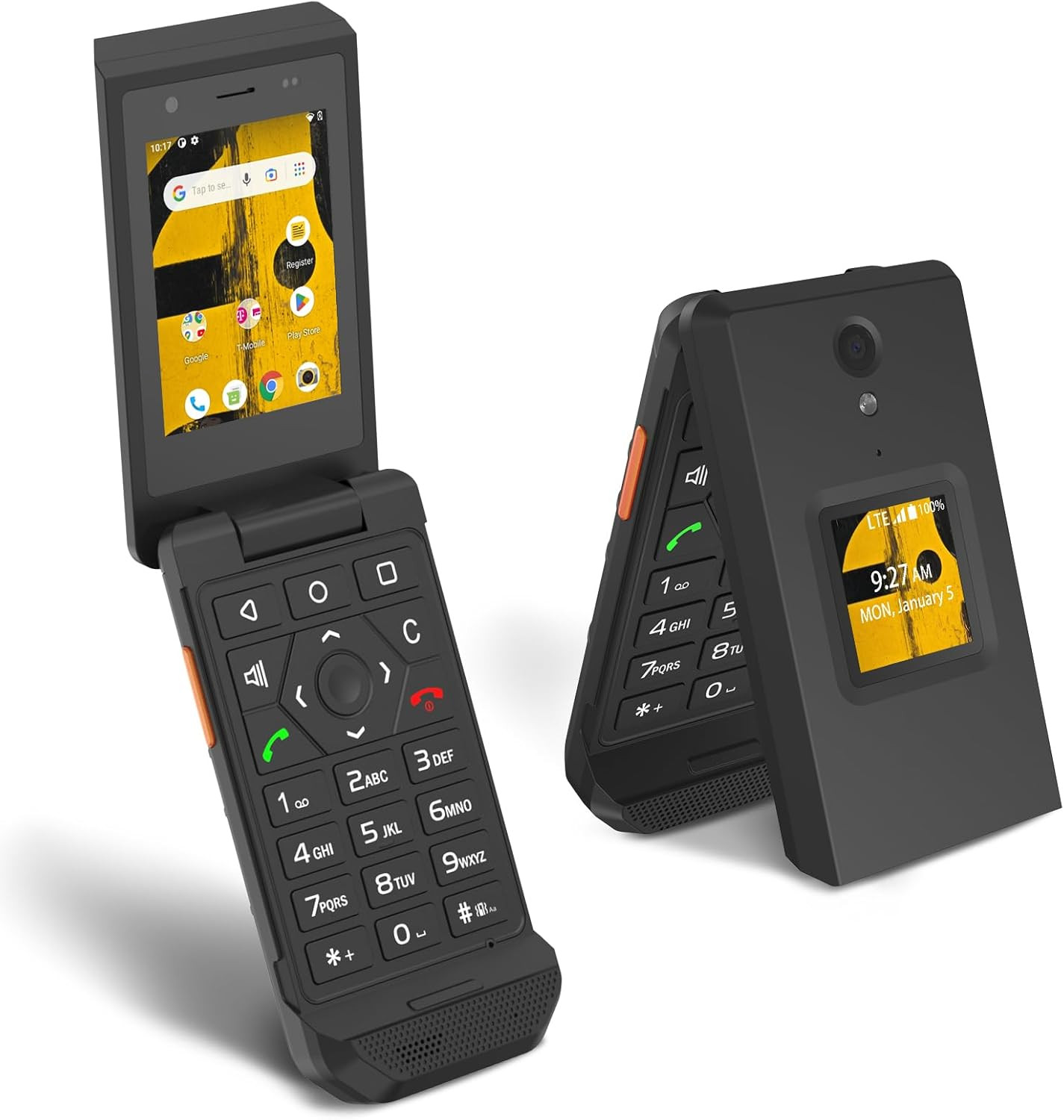 S22 Rugged Flip Phone Unlocked (16GB) 2.8'' Touchscreen Smart Cell Phone Android
