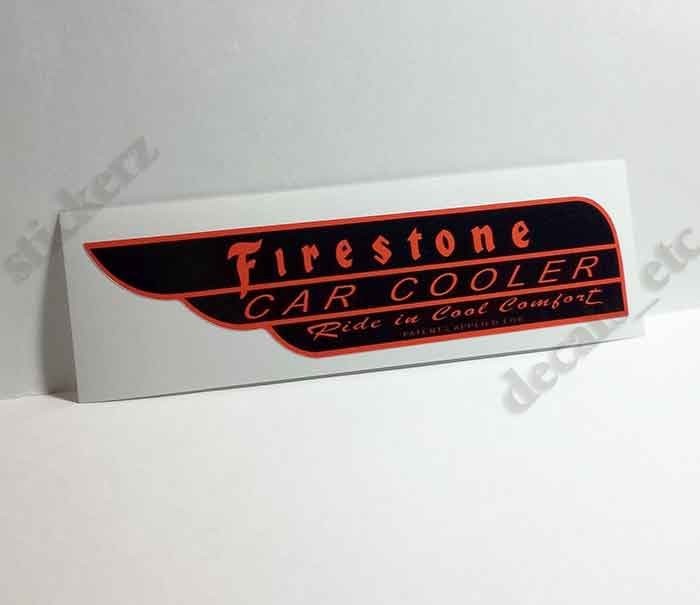Thermador / Firestone Car Cooler Sticker, evaporative swamp cooler decal