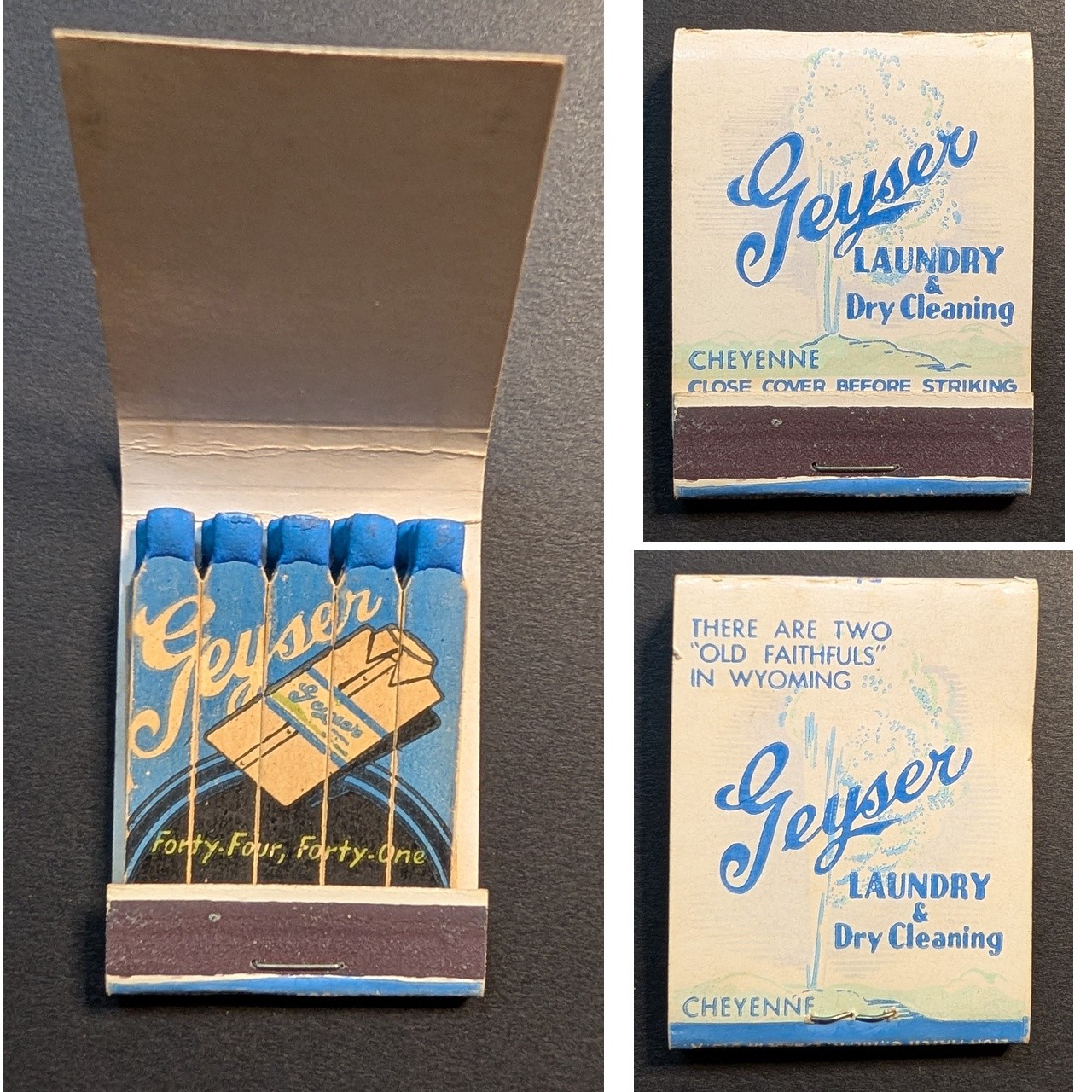 Feature Matchbook Geyser Laundry & Dry Cleaning Cheyenne WY