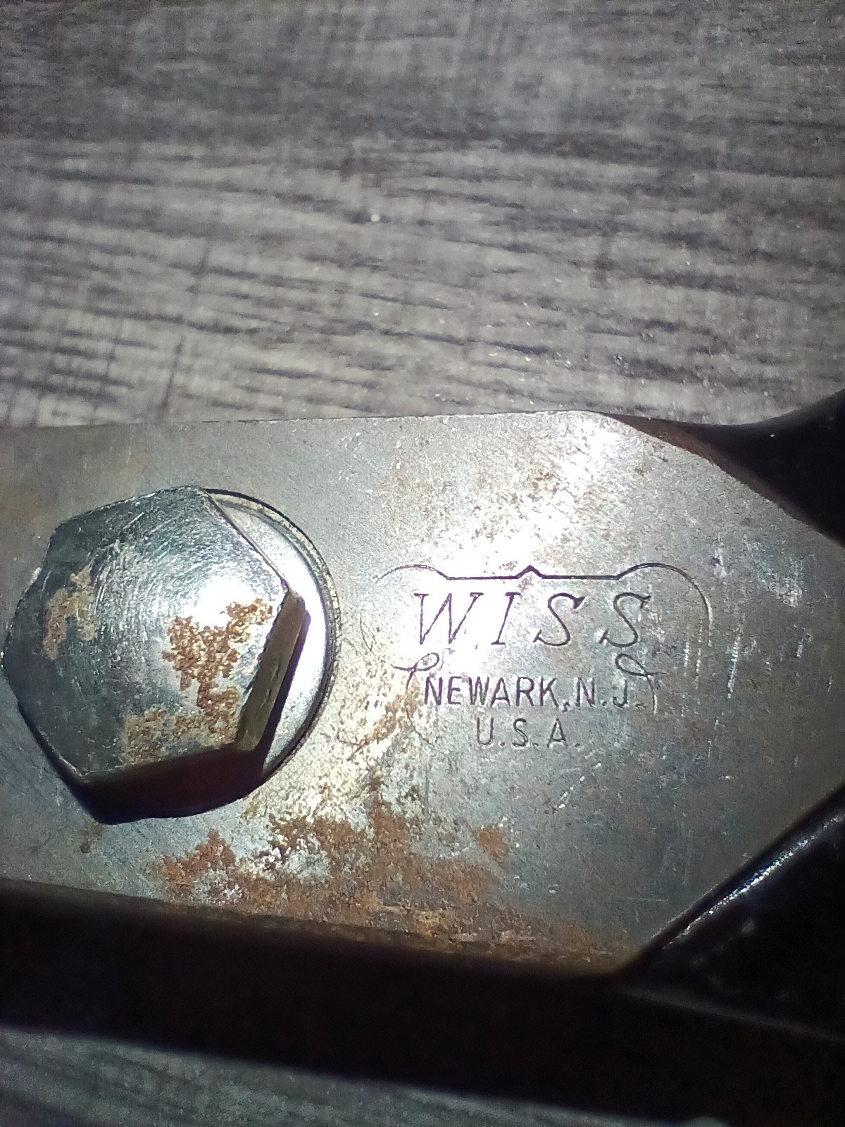 VINTAGE Wiss Inlaid USA No 22 STEEL 12 1/2\