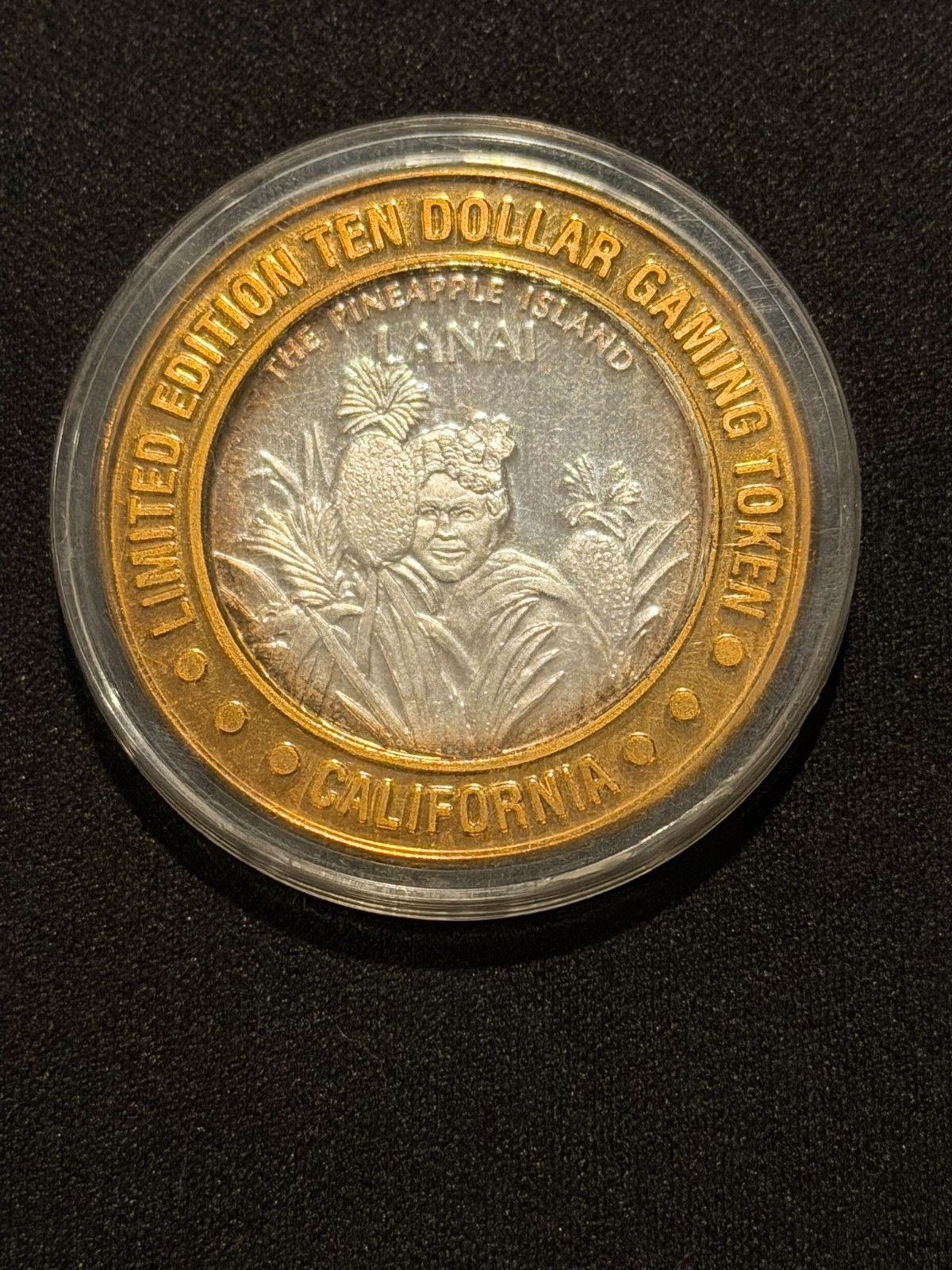 Sam Boyd\'s California Ten Dollar Casino Token Lanai .999 Silver Never Opened