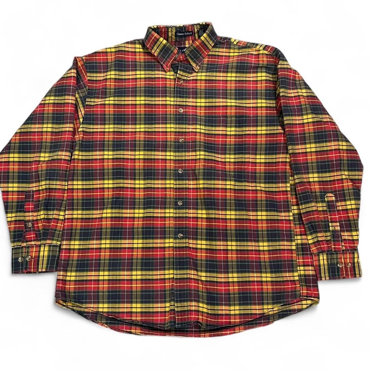 Gant multicoloured plaid button up shirt Size L #menswear