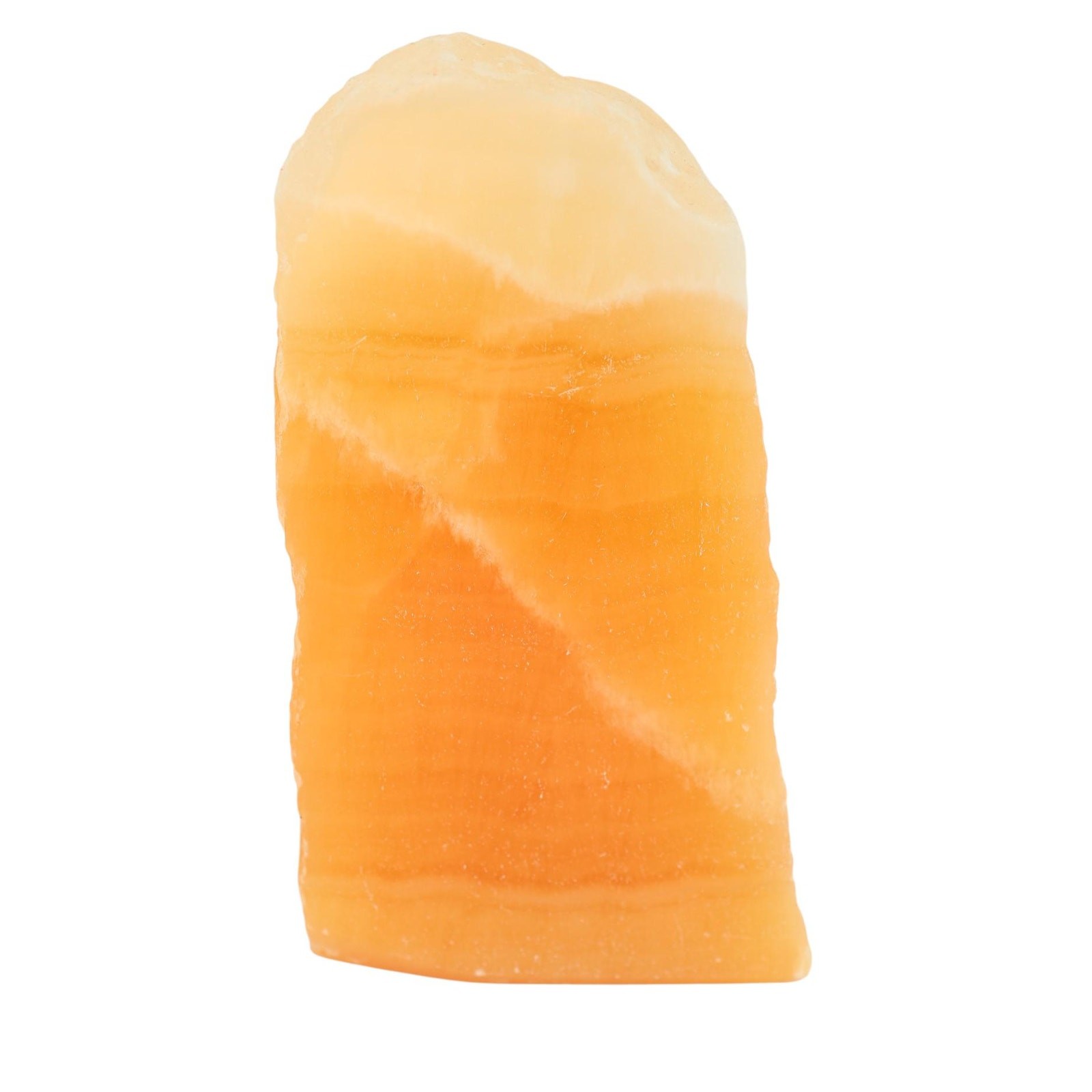 Semi Polished Orange Calcite Freeform | Free Standing Collectors Mineral