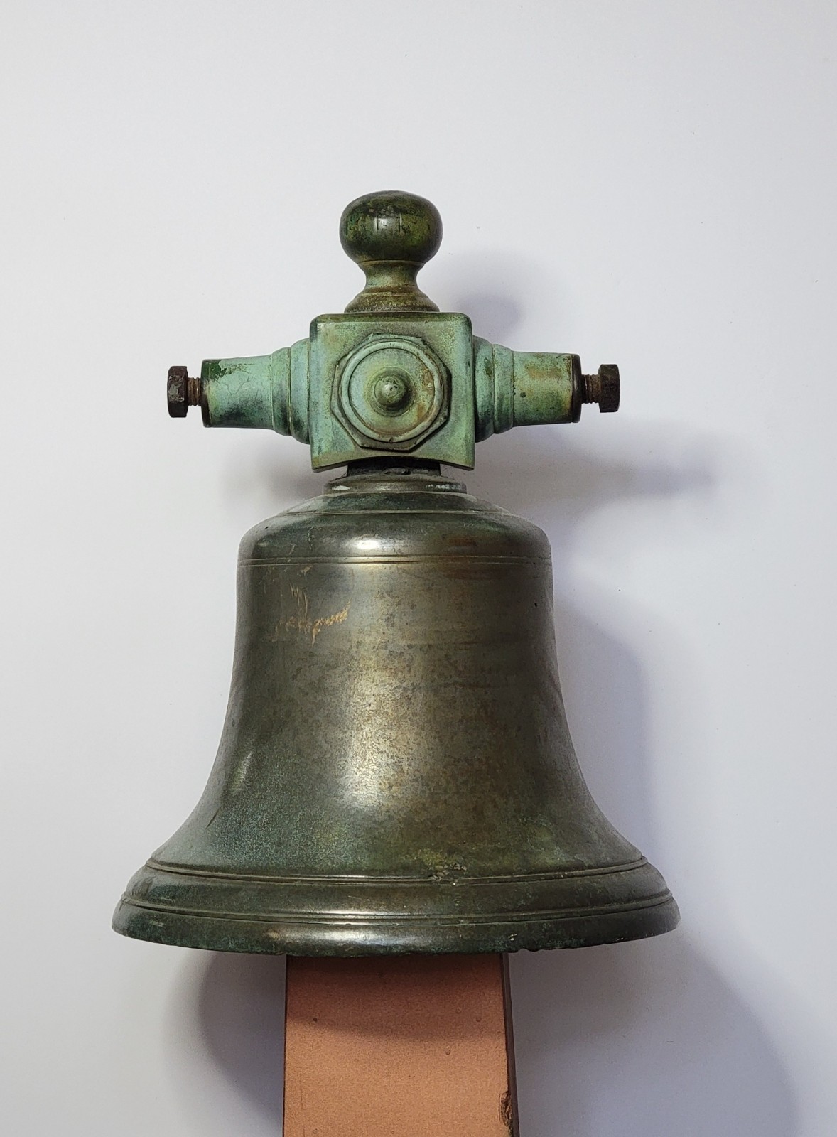 Antique 19th Century Brass or Bronze Ship's Bell ❦ Nautical Antique 19th Century Brass or Bronze Ship's Bell ❦ Nautical