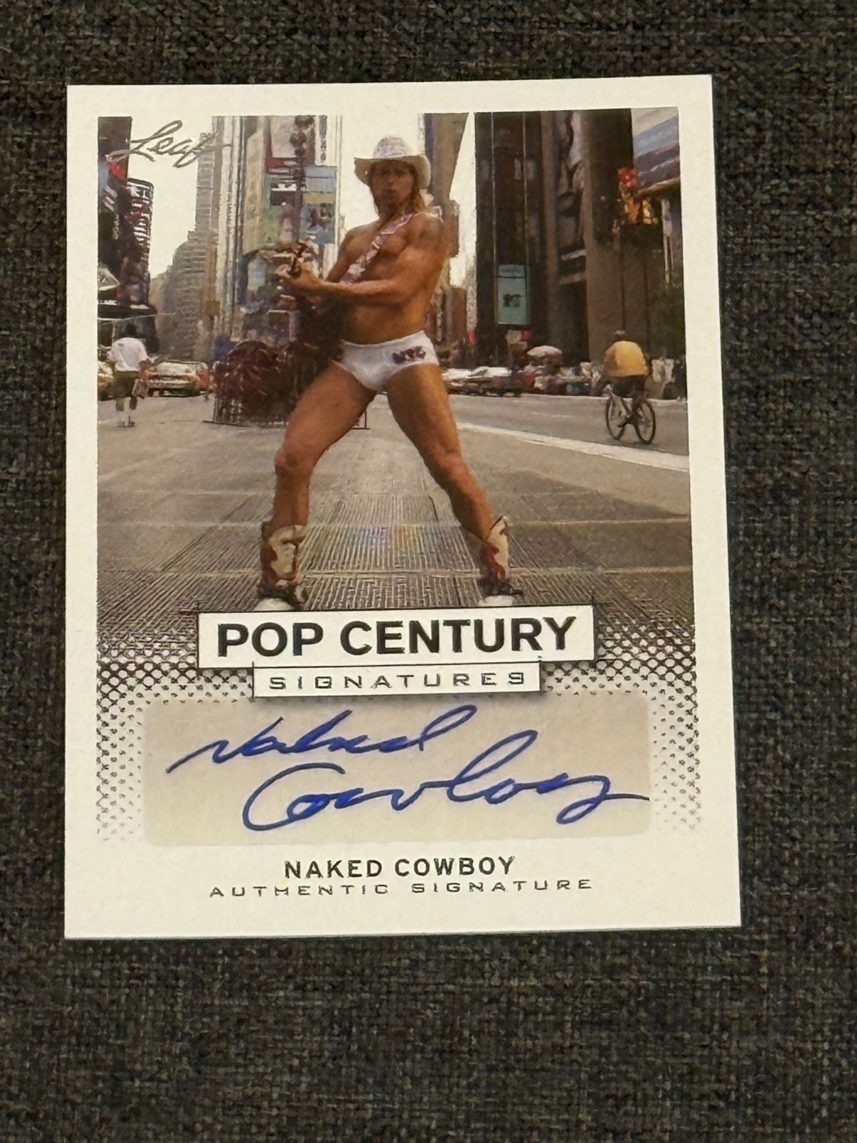 2013 Leaf Pop Century Autograph Auto The Naked Cowboy