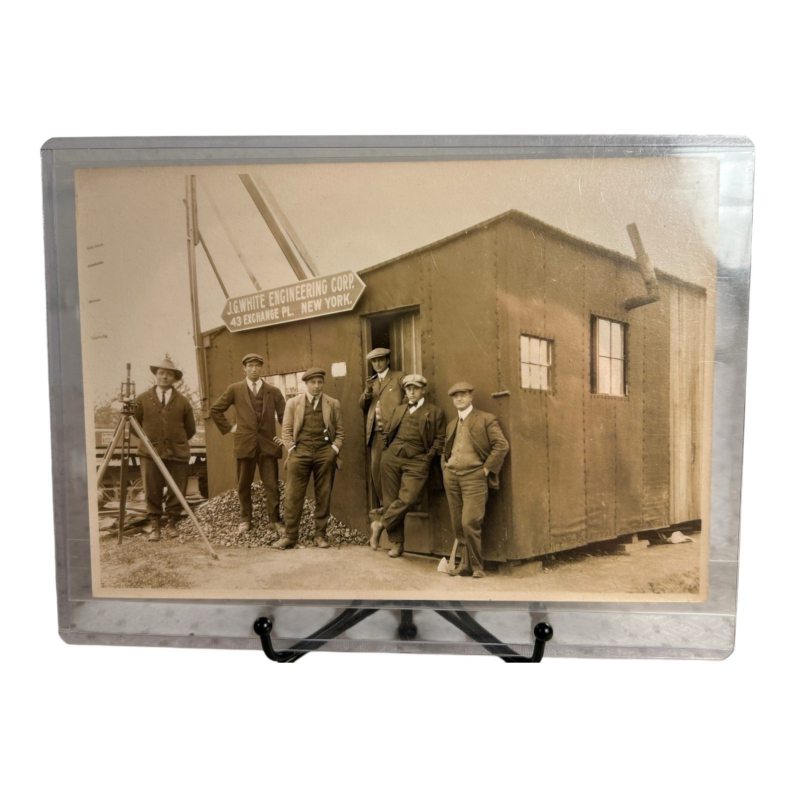 Antique 1890's Cabinet Card Occupational Photograph of Civil Engineers Antique 1890's Cabinet Card Occupational Photograph of Civil Engineers