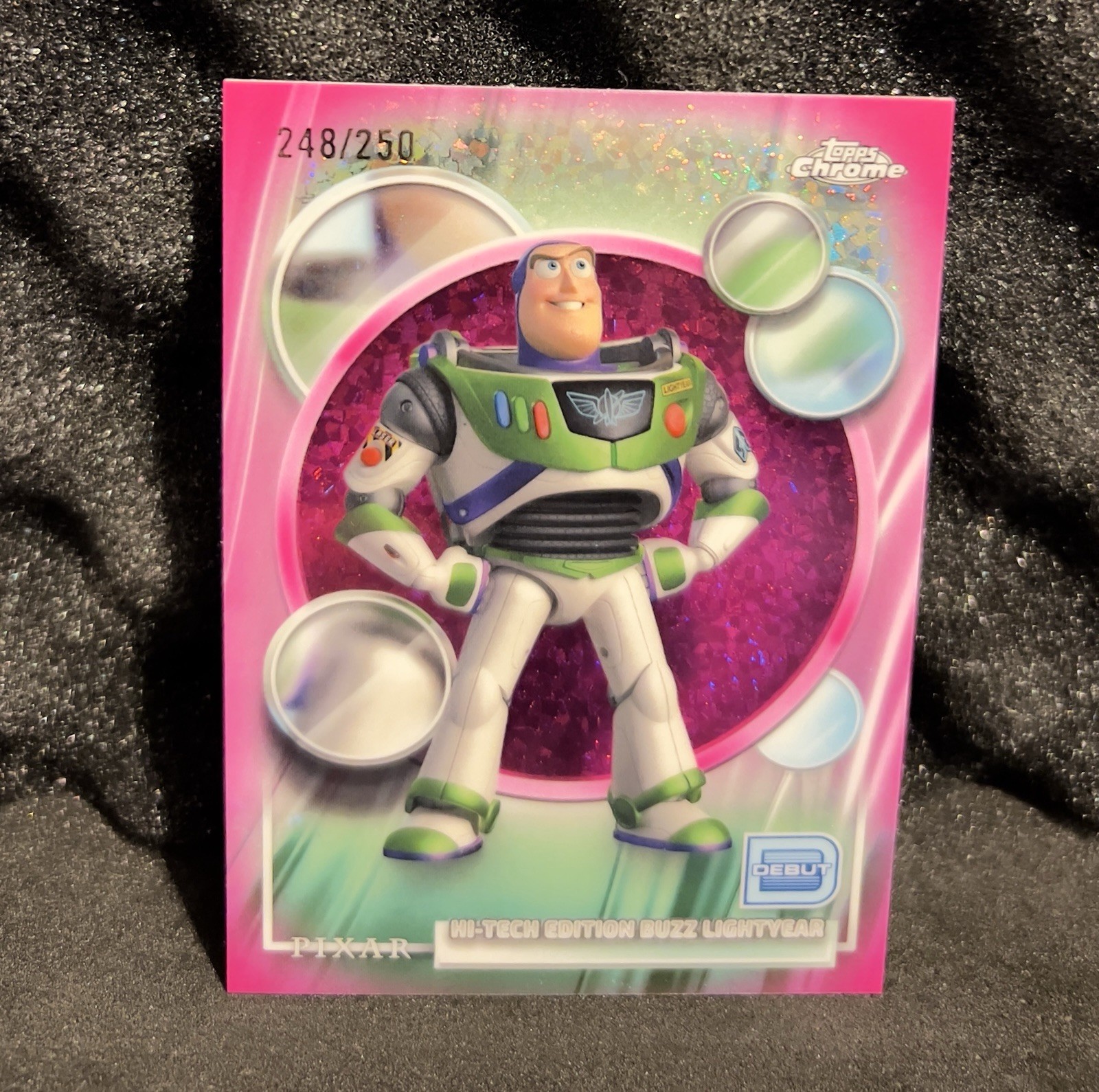 2026 Disney Chrome #200 Hi-tech Edition Buzz Lightyear Pink Mini Diamond /250 2026 Disney Chrome #200 Hi-tech Edition Buzz Lightyear Pink Mini Diamond /250