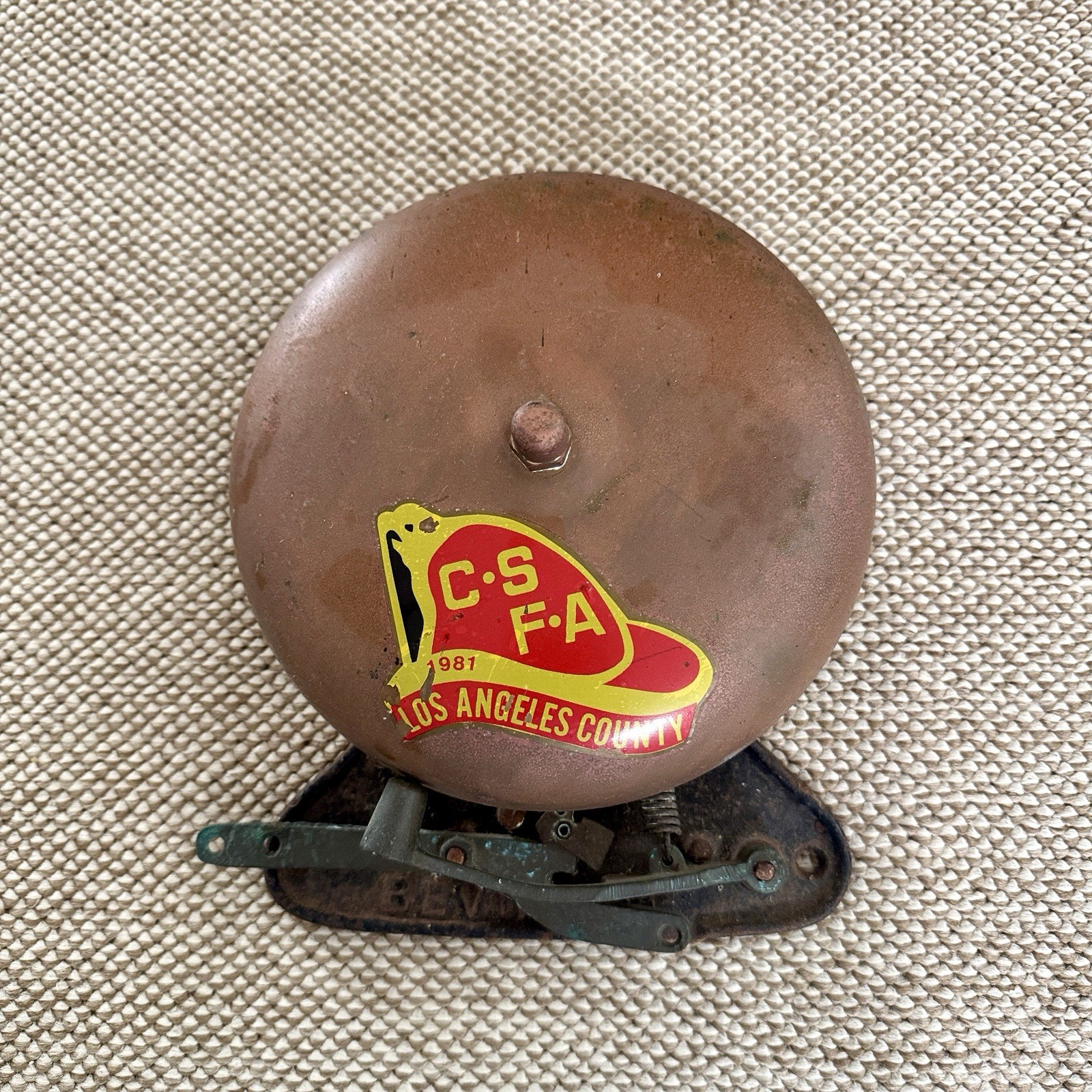 Antique Vintage BEVIN Bros. Boxing BELL ~ Sounds Great