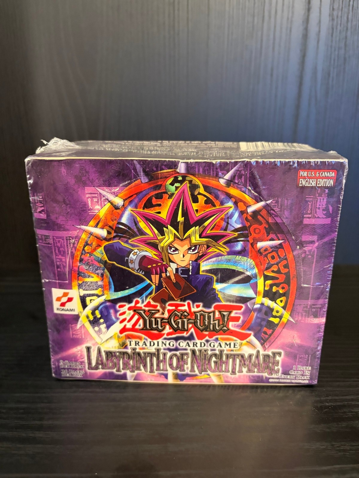 1x YuGiOh Labyrinth Of Nightmare Booster Box SEALED Display 36x Booster Original Box LON