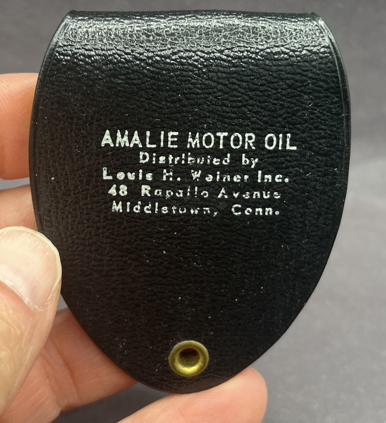 Vintage Amalie Motor Oil Promotional Magnifying Glass Middletown CT Distributor