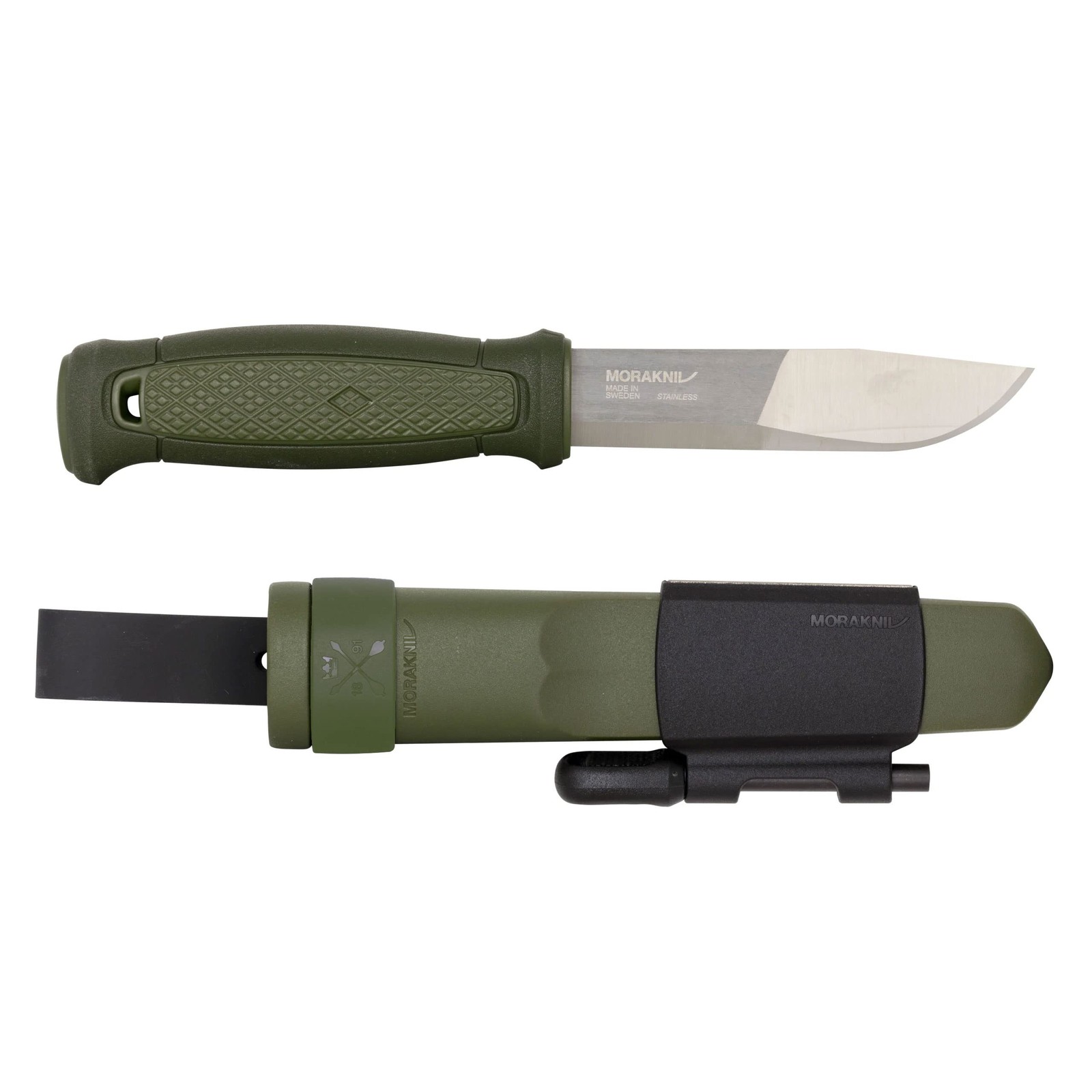 Morakniv Kansbol Fixed Blade Knife with Survival Kit and Fire Starter Green Morakniv Kansbol Fixed Blade Knife with Survival Kit and Fire Starter Green