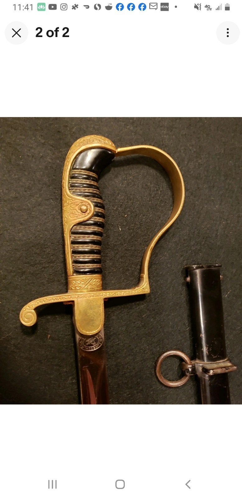 Authentic German WWII sword
