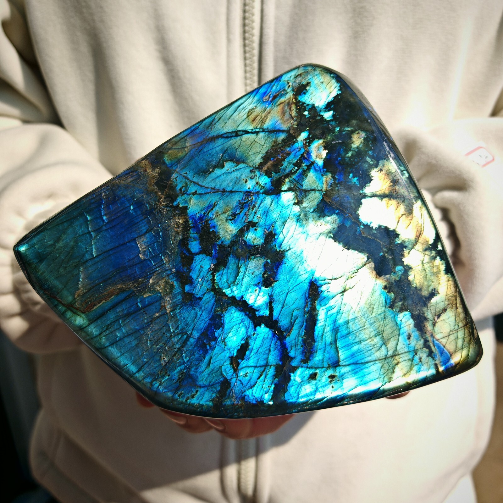 5.17LB Natural Labradorite Mineral Quartz Crystal Mineral Reiki healing