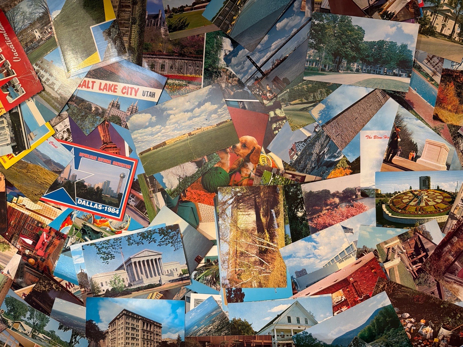 50 Vintage Chrome Postcards Mixed USA Travel Scenic Tourism 1960s-1980s Lot