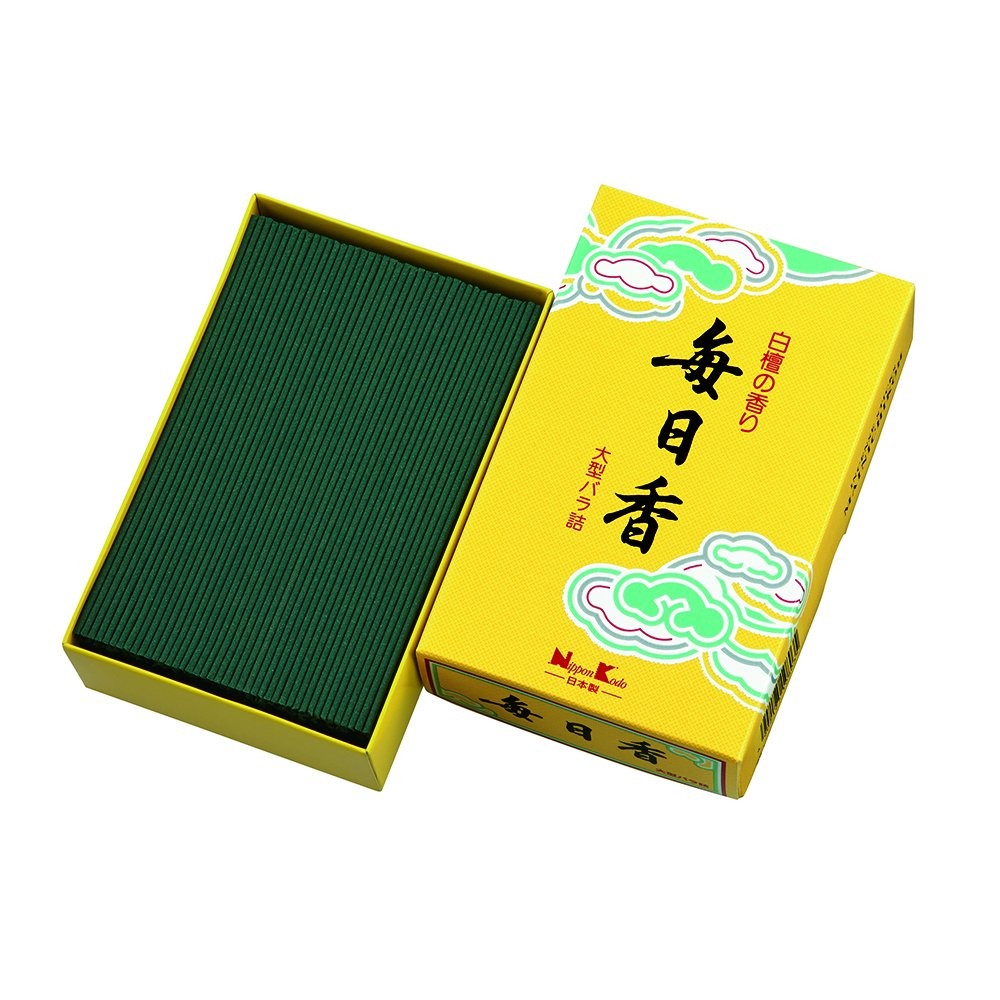 Nippon Kodo Incense Sticks Sandalwood Mainichikoh Large Pack 240g set of Japan
