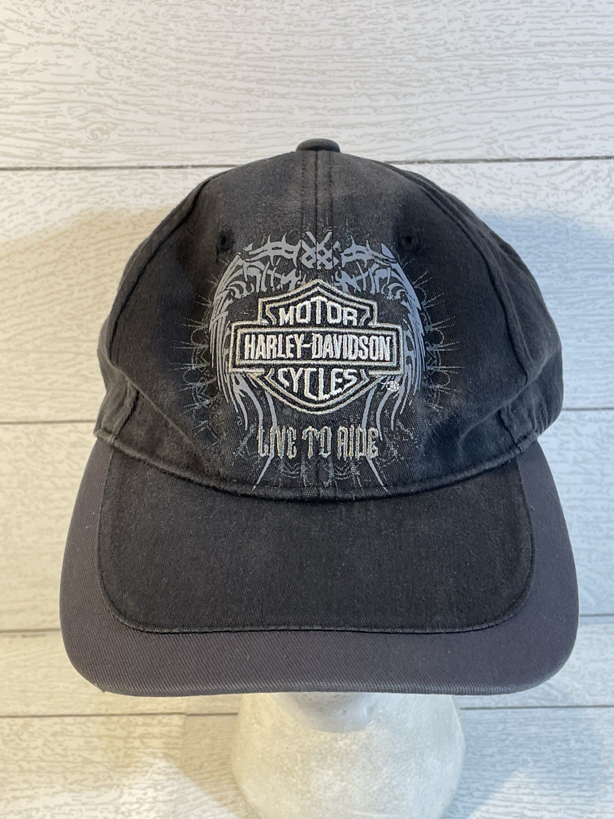Las Vegas Nevada Harley-Davidson Live To Ride Black Stretch Hat Cap