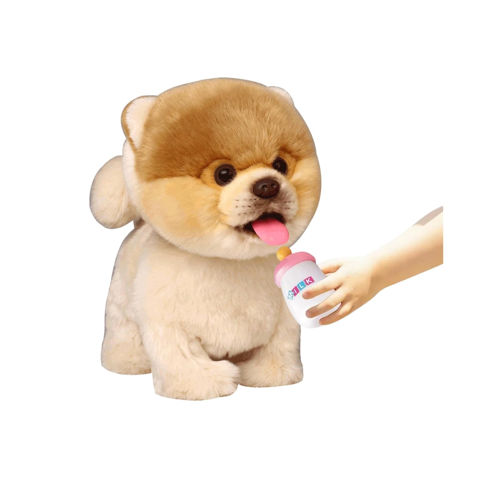 Cu-Mate Interactive Dog Stuffed Animal Electronic Plush Pomeranian Simulation