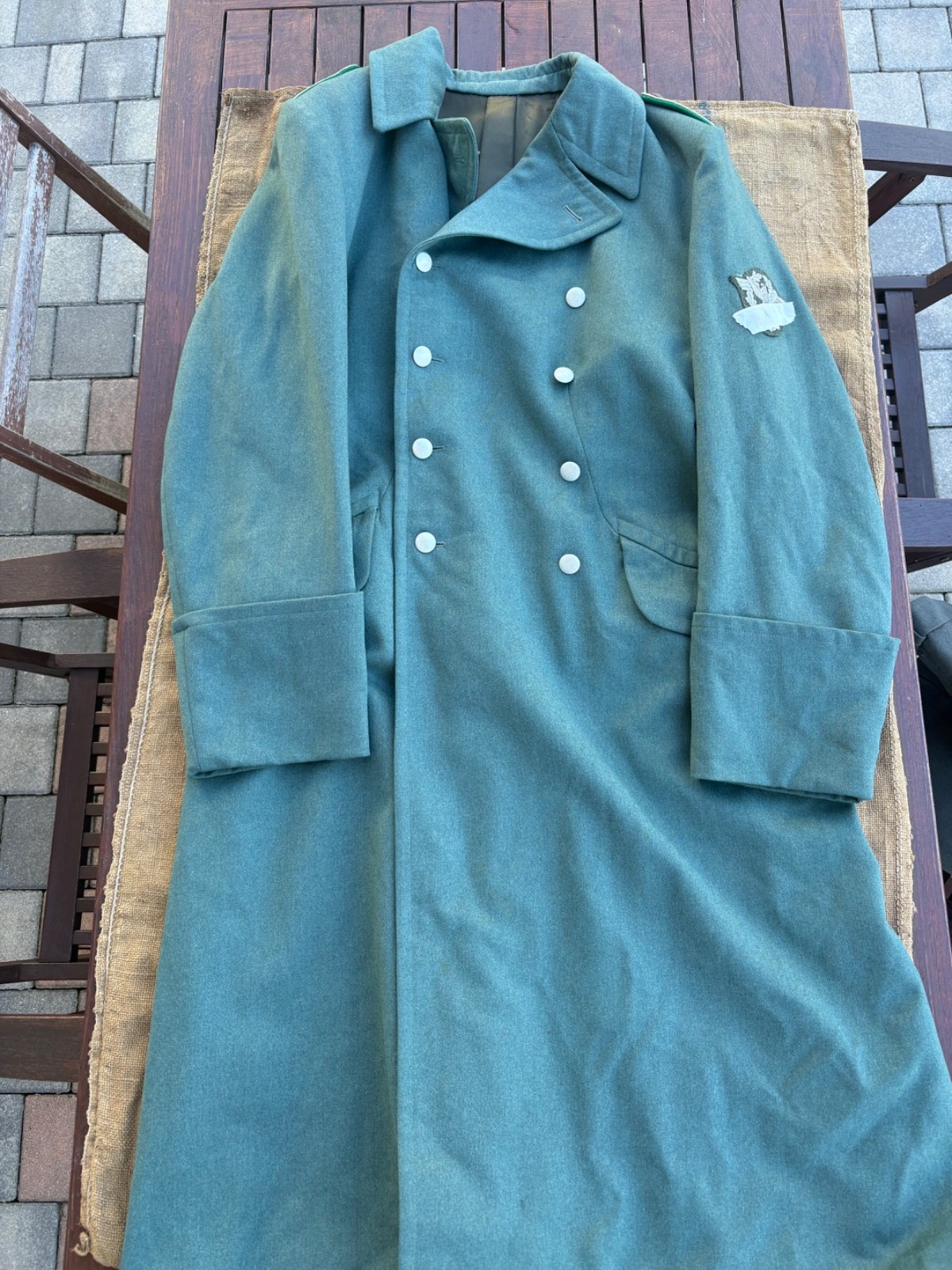 VERY RARE WW2 GERMAN POLIZEI/XX GREATCOAT MANTEL & TROUSERS – WERMACHT