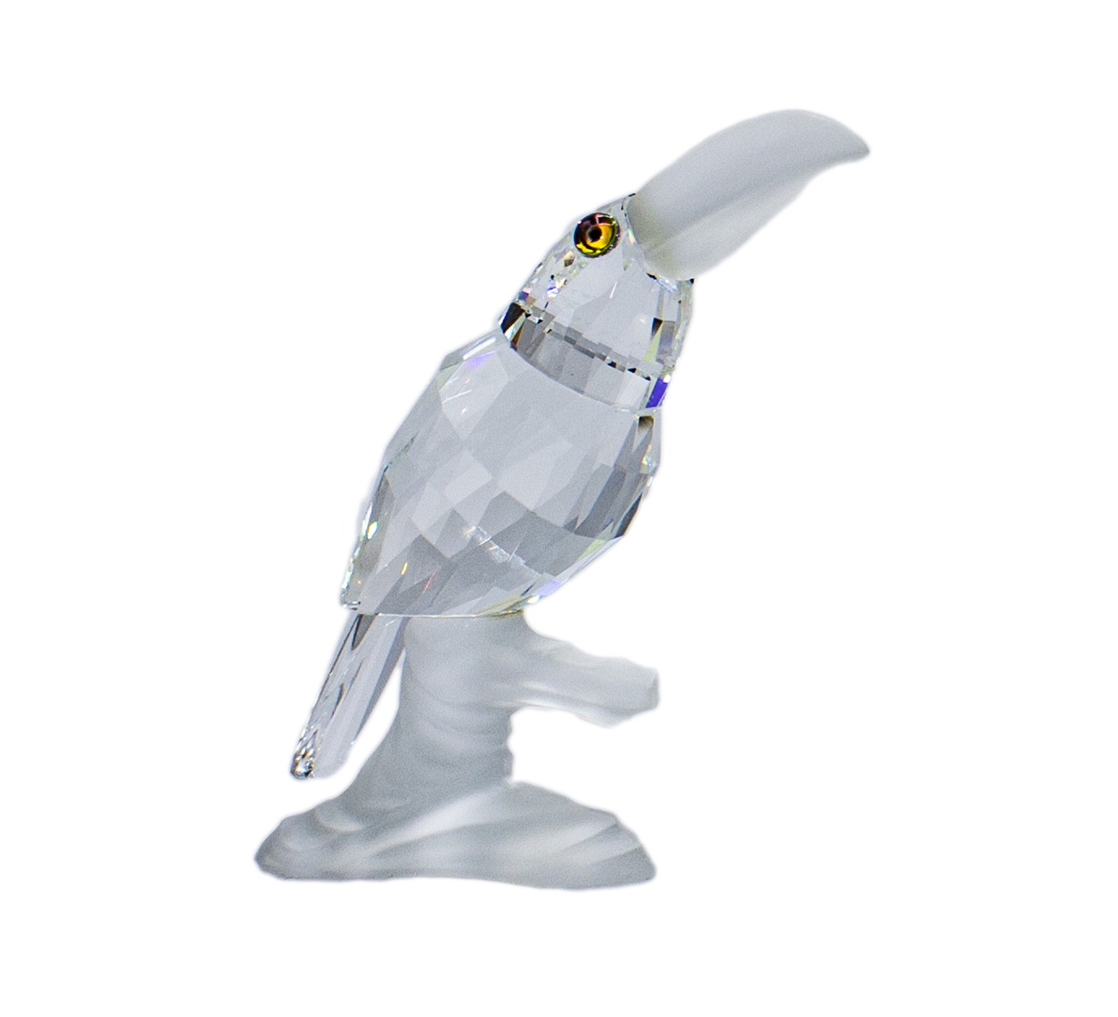 Swarovski Crystal Figurine, Toucan on Branch, Up in Trees (119441) 2.5\