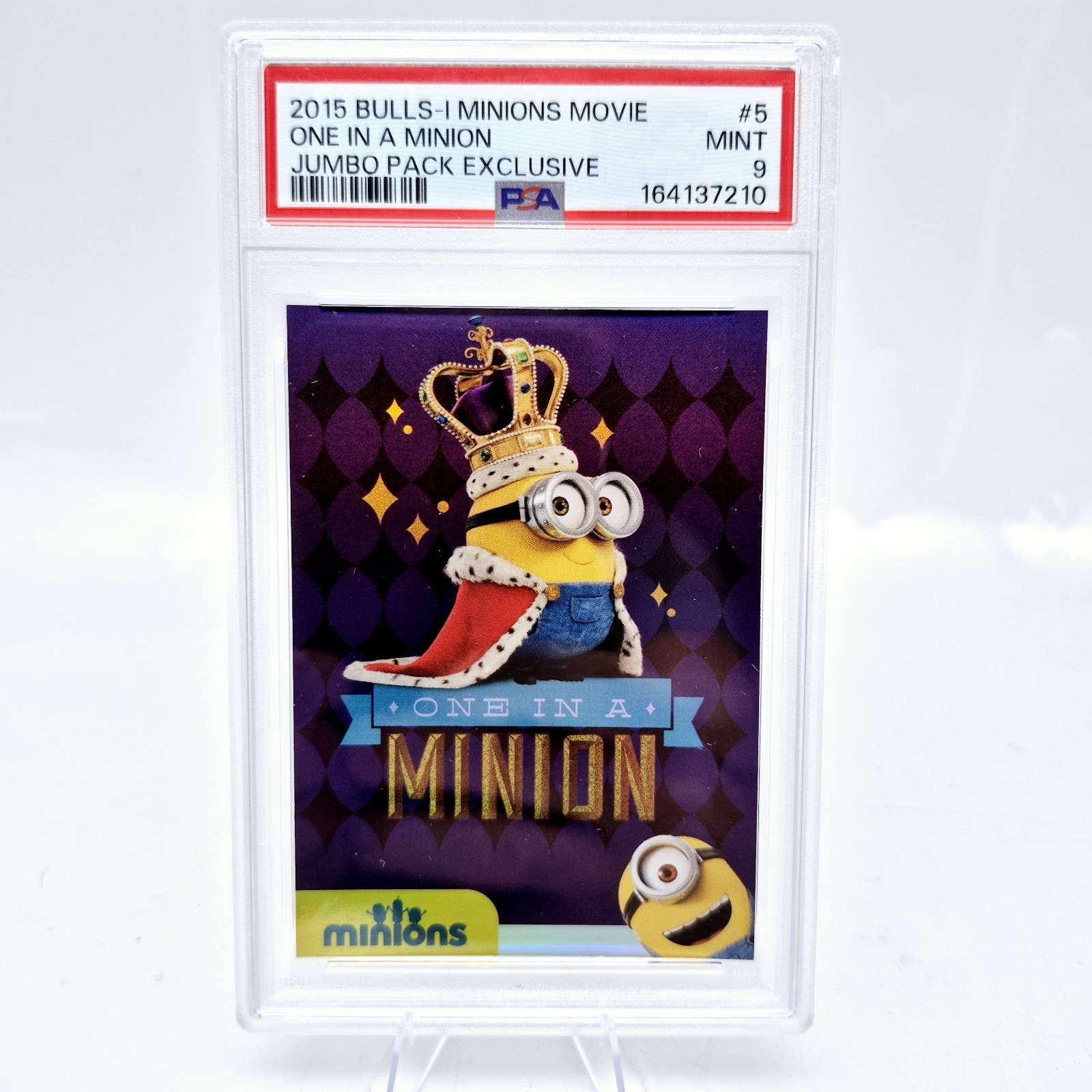 2015 Minions Movie One in a Minion #5 PSA 9 Pack Exclusive