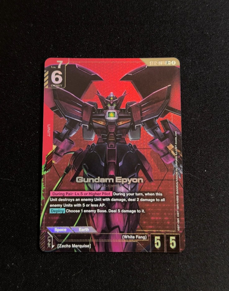 Gundam Card Game | Gundam Epyon ST12-001 LR+ Pack Fresh