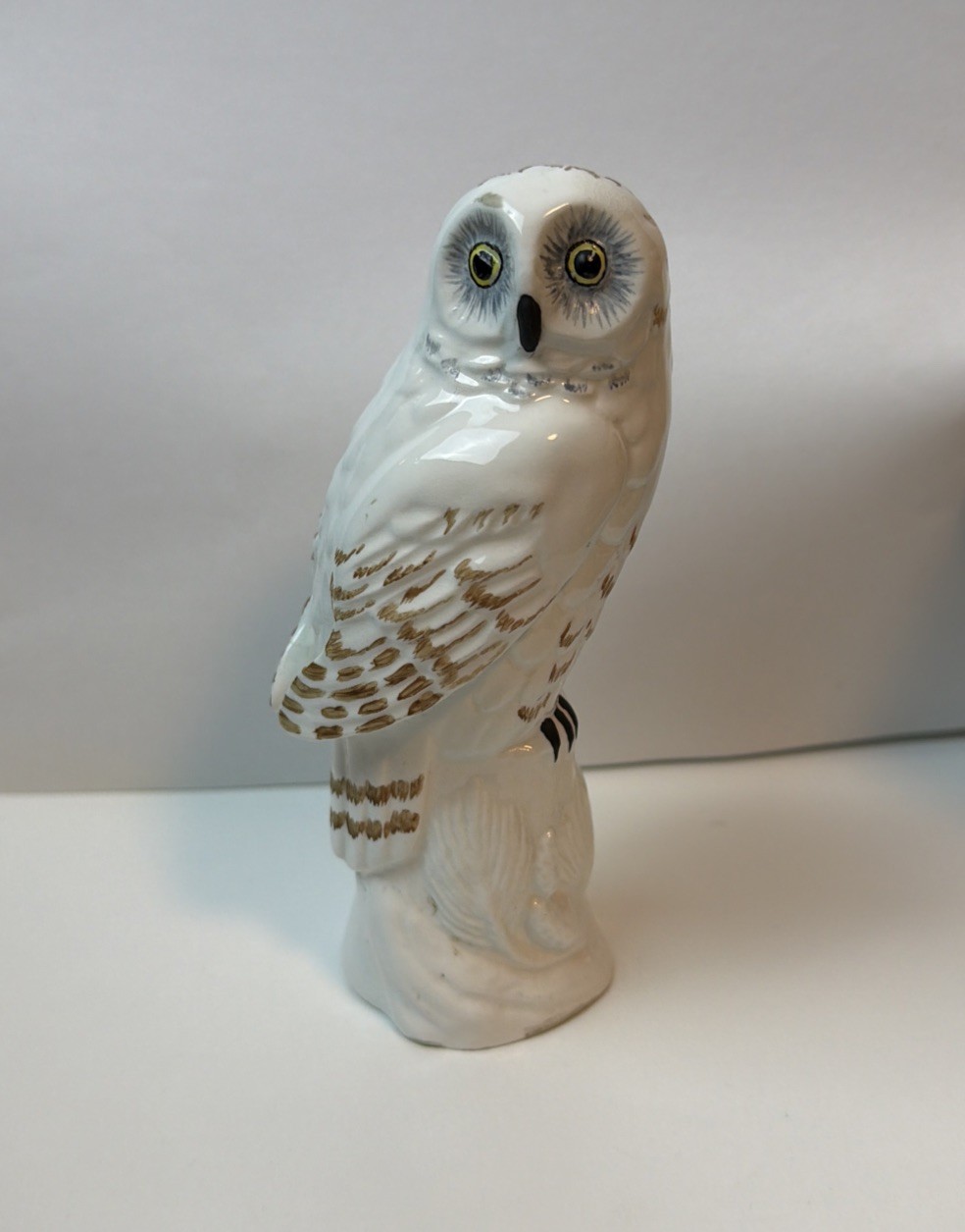 Crown Staffordshire England Snowy Owl B Linley Adams Hand Painted Bone China