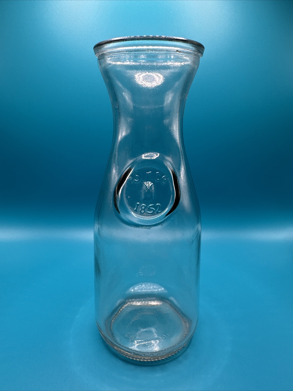 Clear Quart MILK Bottle Since 1852 Circle Label Glass Pint 6 Clear Quart MILK Bottle Since 1852 Circle Label Glass Pint 6