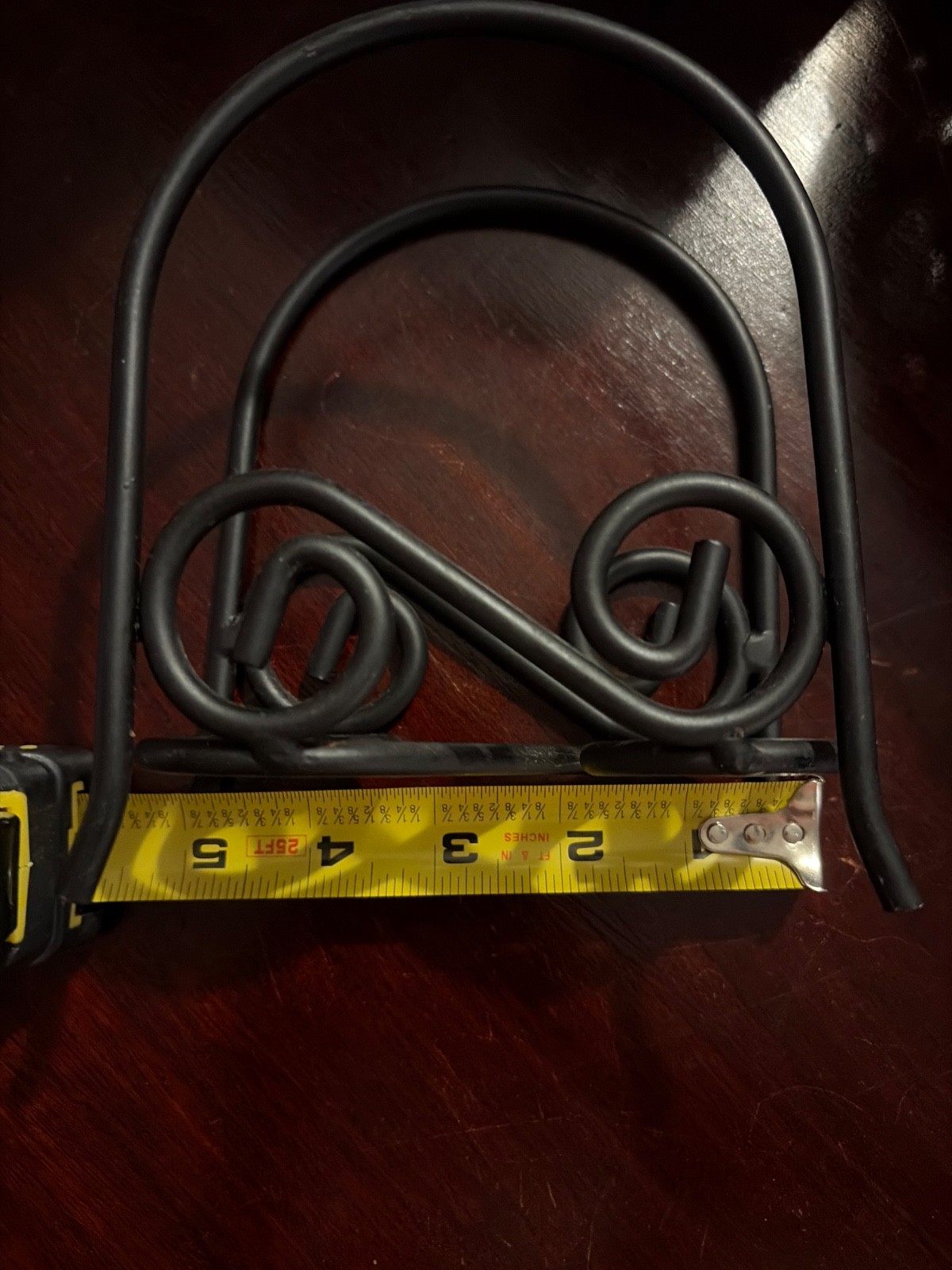 Metal napkin holder vintage black