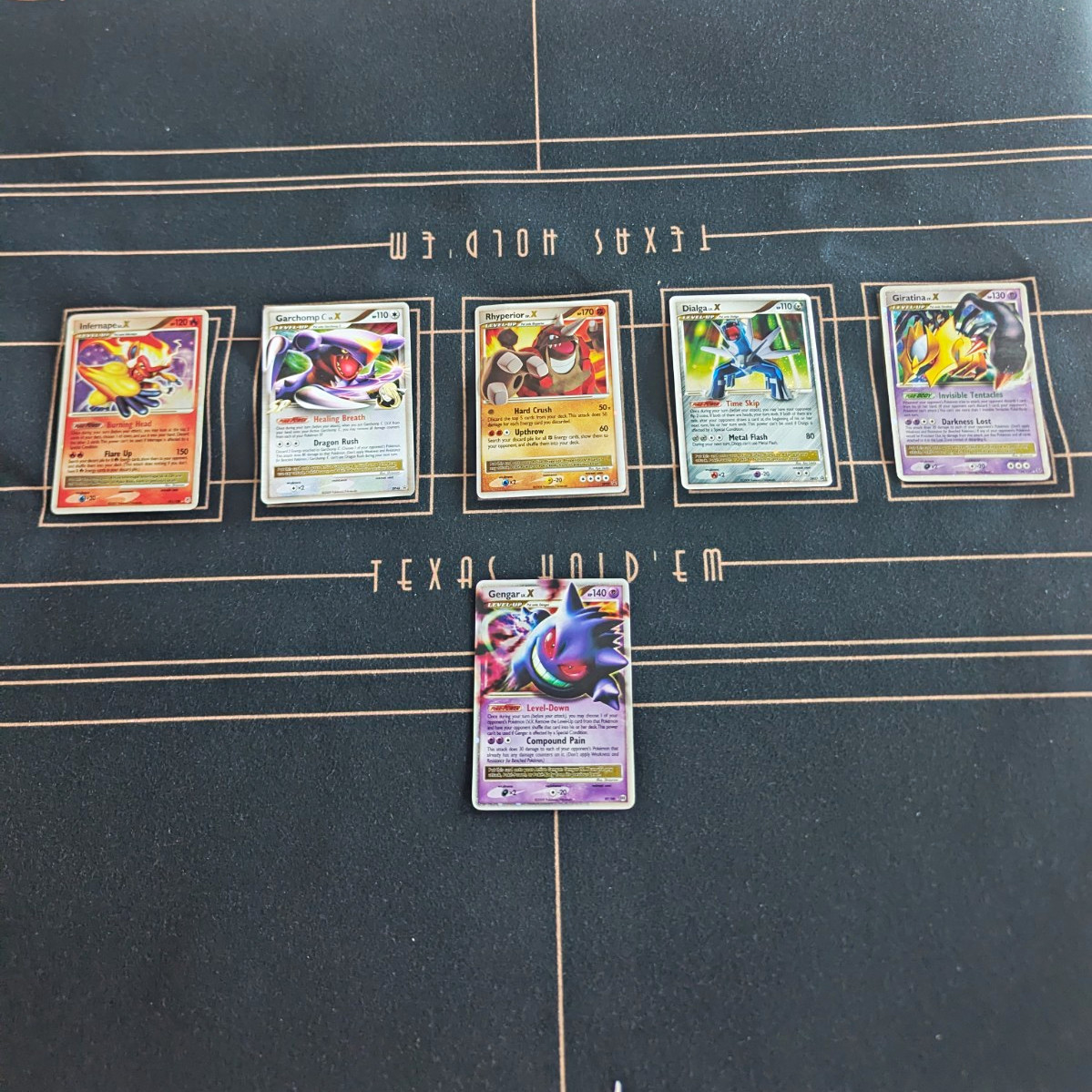 Pokémon LV.X Collection Gengar Giratina Dialga Infernape Garchomp Rhyperior