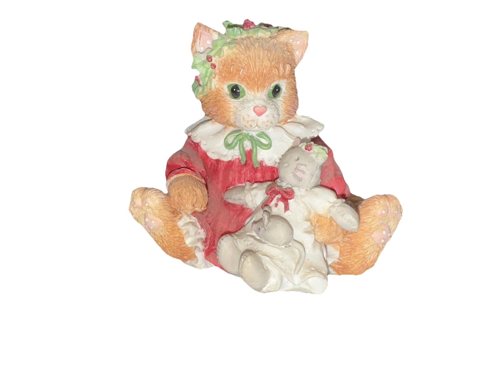 1993 Enesco Calico Kittens Dressed In Our Holiday Best Priscilla Hillman Christm