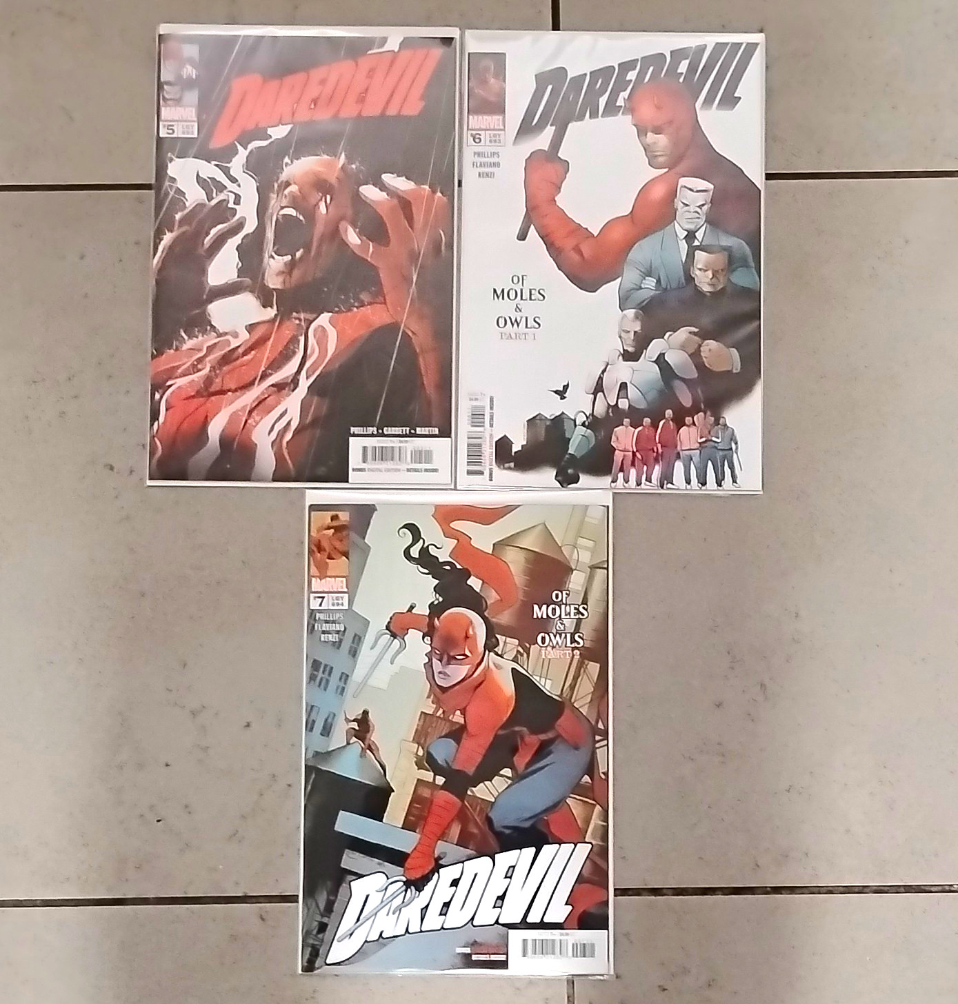 Marvel Daredevil Comic Book Lot (3) Issues #5 #6 #7 \