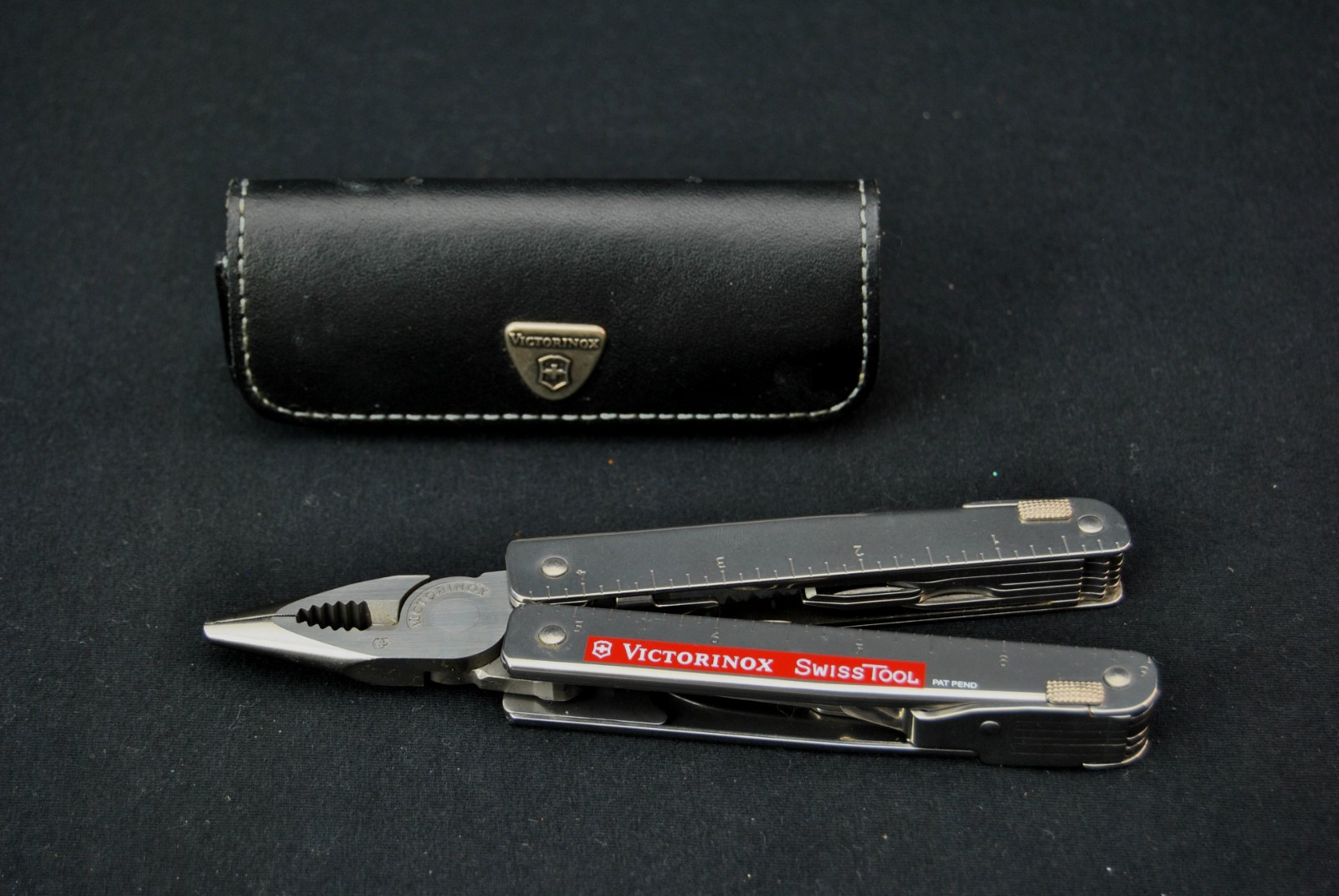 VTG Victorinox Swiss Army Knife SwissTool Plier Tool  Leather Case 30926K
