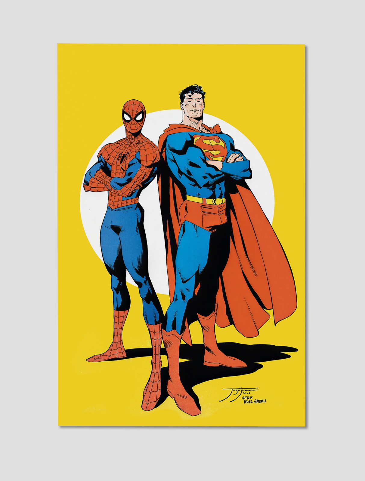 Spider-Man Superman Classic Icons Premium Giclee Print Poster 11x17 DC  Wal Art