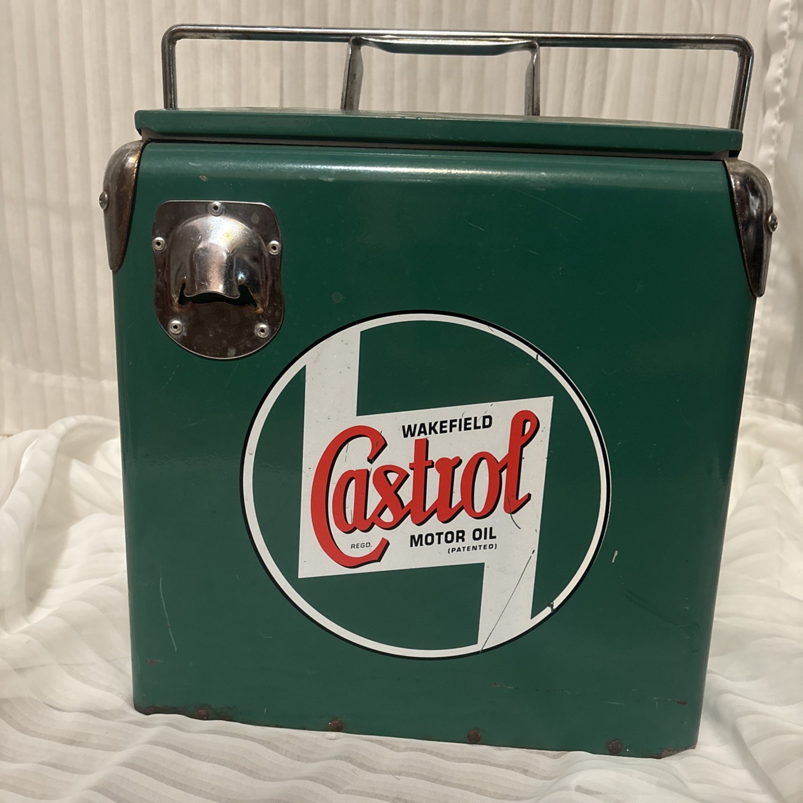 Vintage Wakefield Castrol Motor Oil Ice Cooler