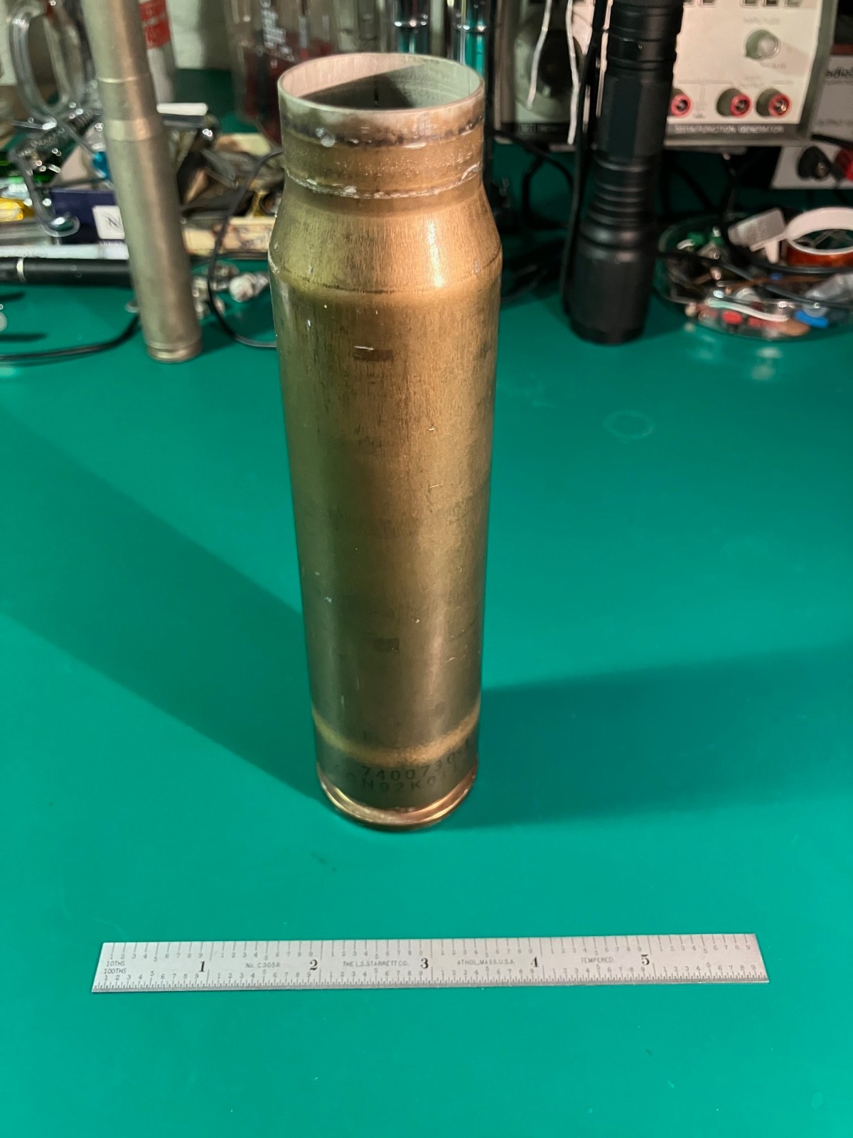 1992 USAF A-10 Warthog GAU-8 30mm Aluminum Shell Case Fired Spent Aerojet Relic 1992 USAF A-10 Warthog GAU-8 30mm Aluminum Shell Case Fired Spent Aerojet Relic